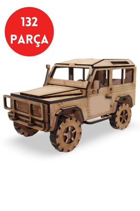 ALGWOOD Ahşap 4x4 Off-Road Araç Maketi - 132 Parça 4x4 Model Araba - 3D Land ...