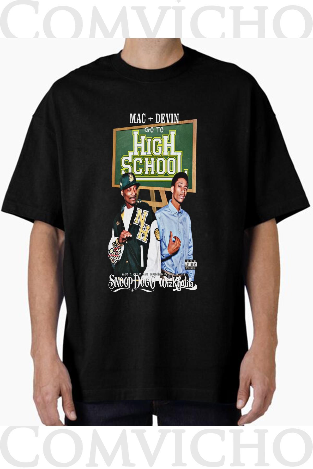 COMVİCHO Unisex snoop viz v1 Tasarım Baskılı Oversize Tişört