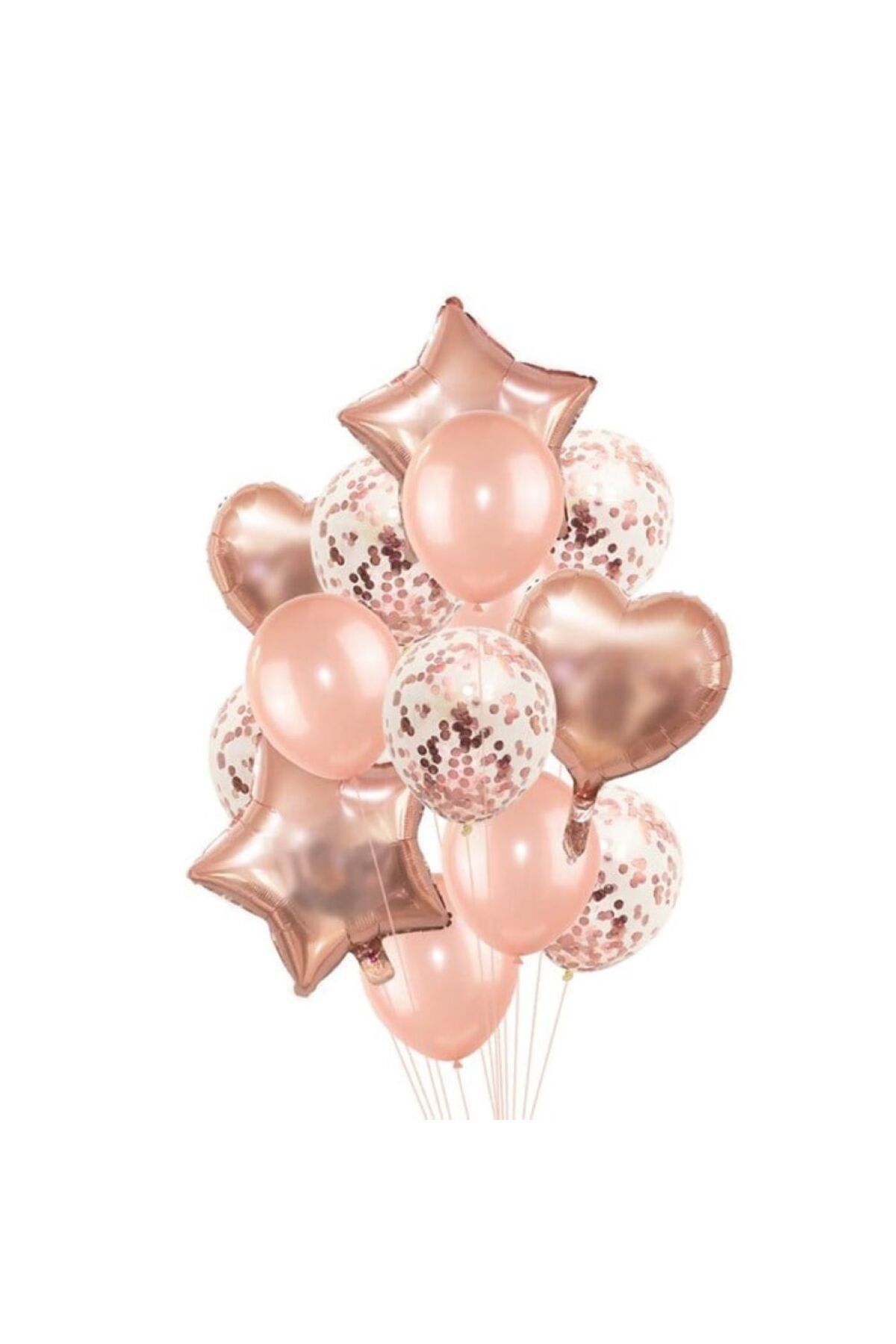 Deniz Party Store Rose Gold Balon Seti