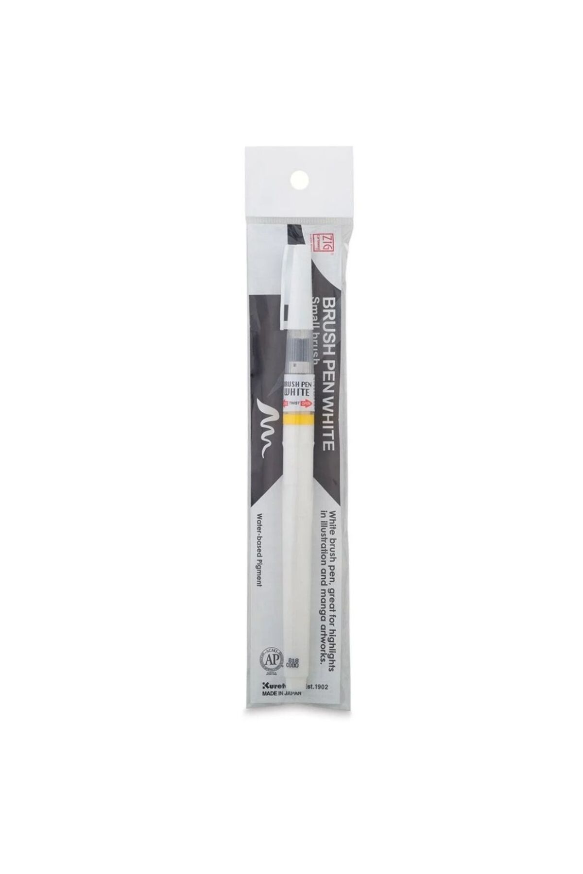 Zig Brush Pen Small Fırça Uçlu Kalem Beyaz - cnbw-01s