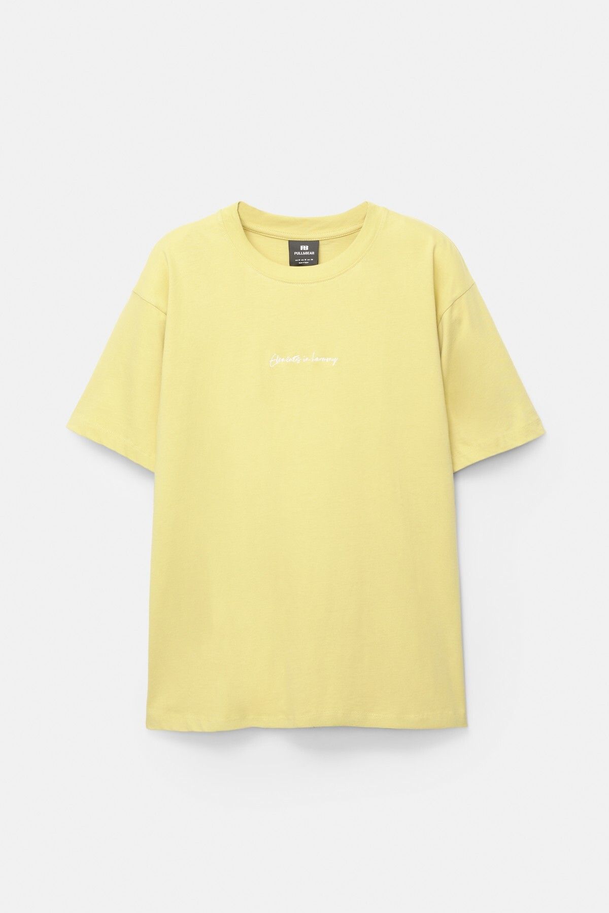 Pull & Bear Nakışlı sarı t-shirt - Fiyatı, Yorumları