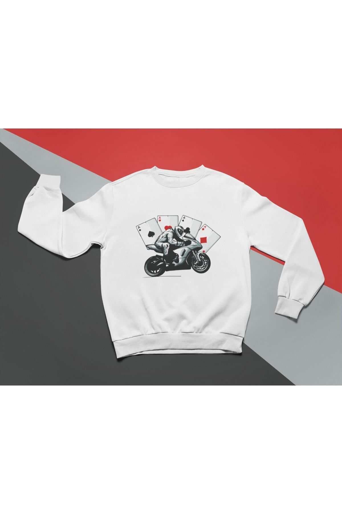 Pisa Art Racing Engine Tasarımlı Sweat -premium Kalite Çatlama,solma Yapmayan Baskı