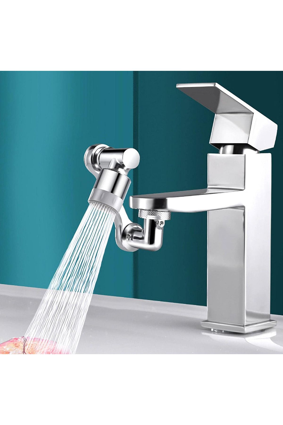 BOEM-Universal Faucet Water Adapter, Sink Faucet Extension, Rotating Faucet Extension, Two Shower Modes 7