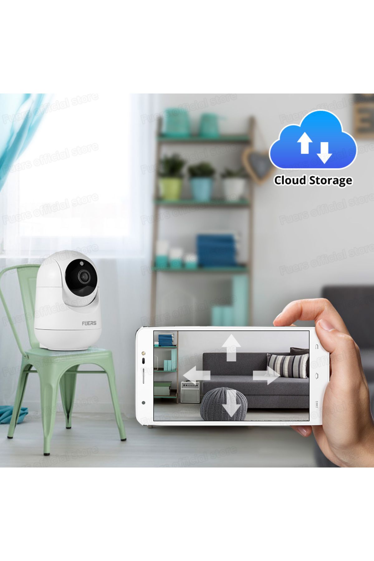 Choice-كاميرا مراقبة لاسلكية داخلية Tuya Smart Home بدقة 8 ميجابكسل مع 128 جيجابايت من الطاقة ومقبس الاتحاد الأوروبي بدقة 5 ميجابكسل وواي فاي A 3