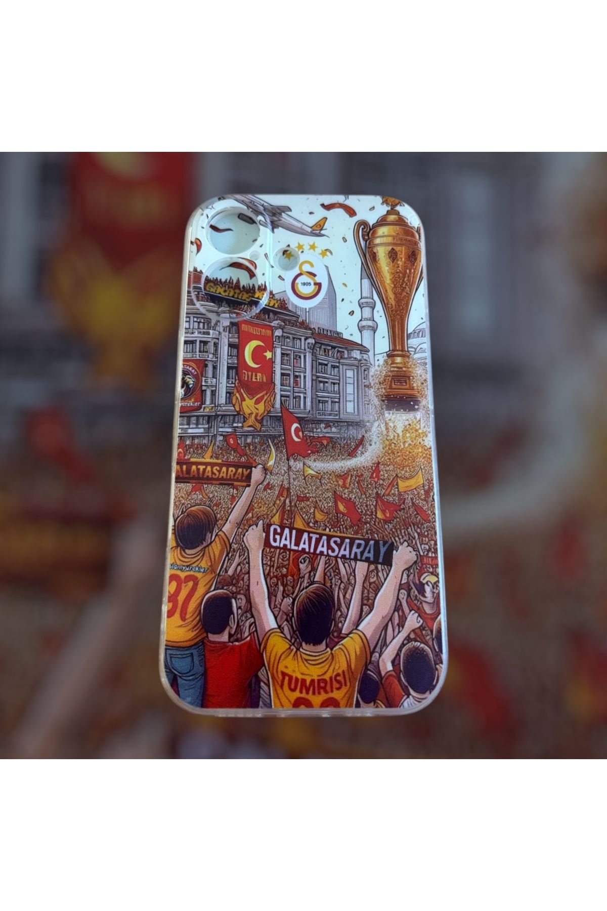 SEM STORE İPHONE 16 UYUMLU SARI KIRMIZI SİLİKON KILIF
