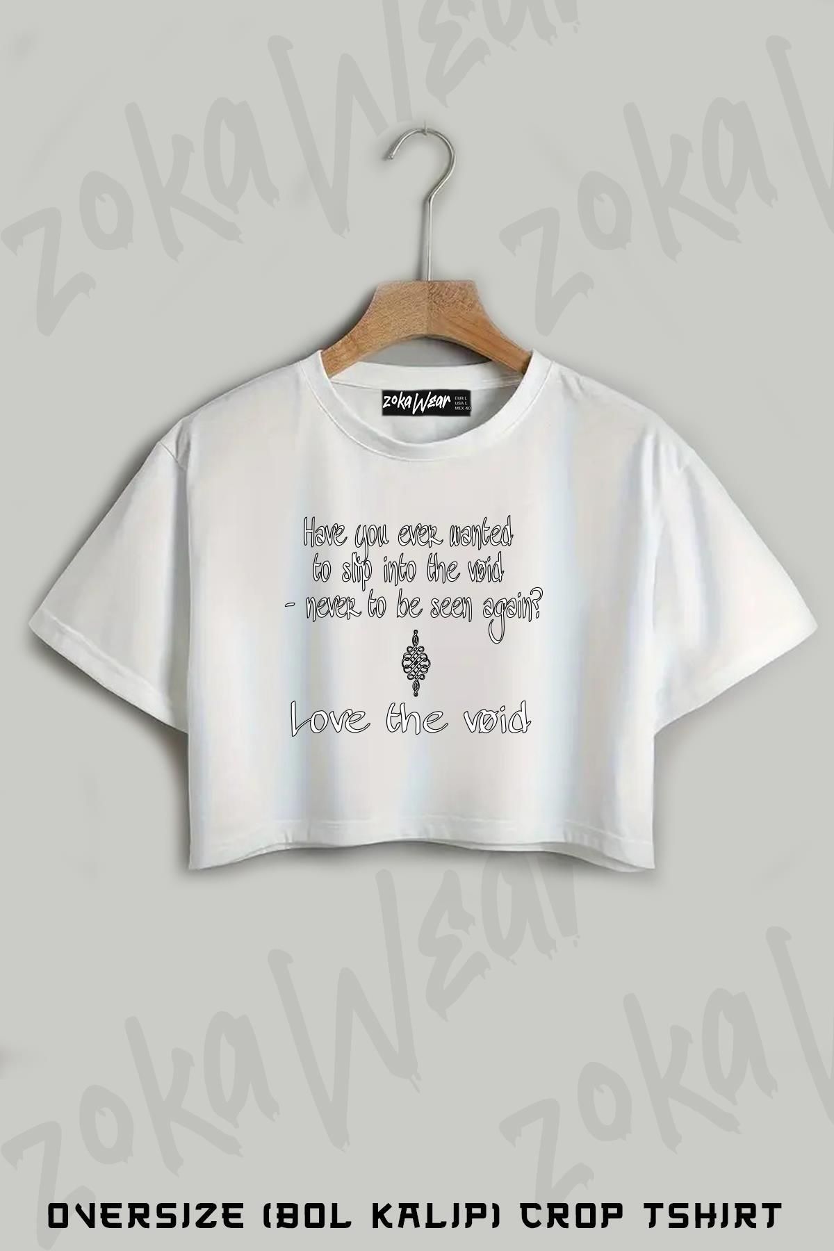 ZOKAWEAR Palaye Royale Baskılı Oversize Crop T-Shirt
