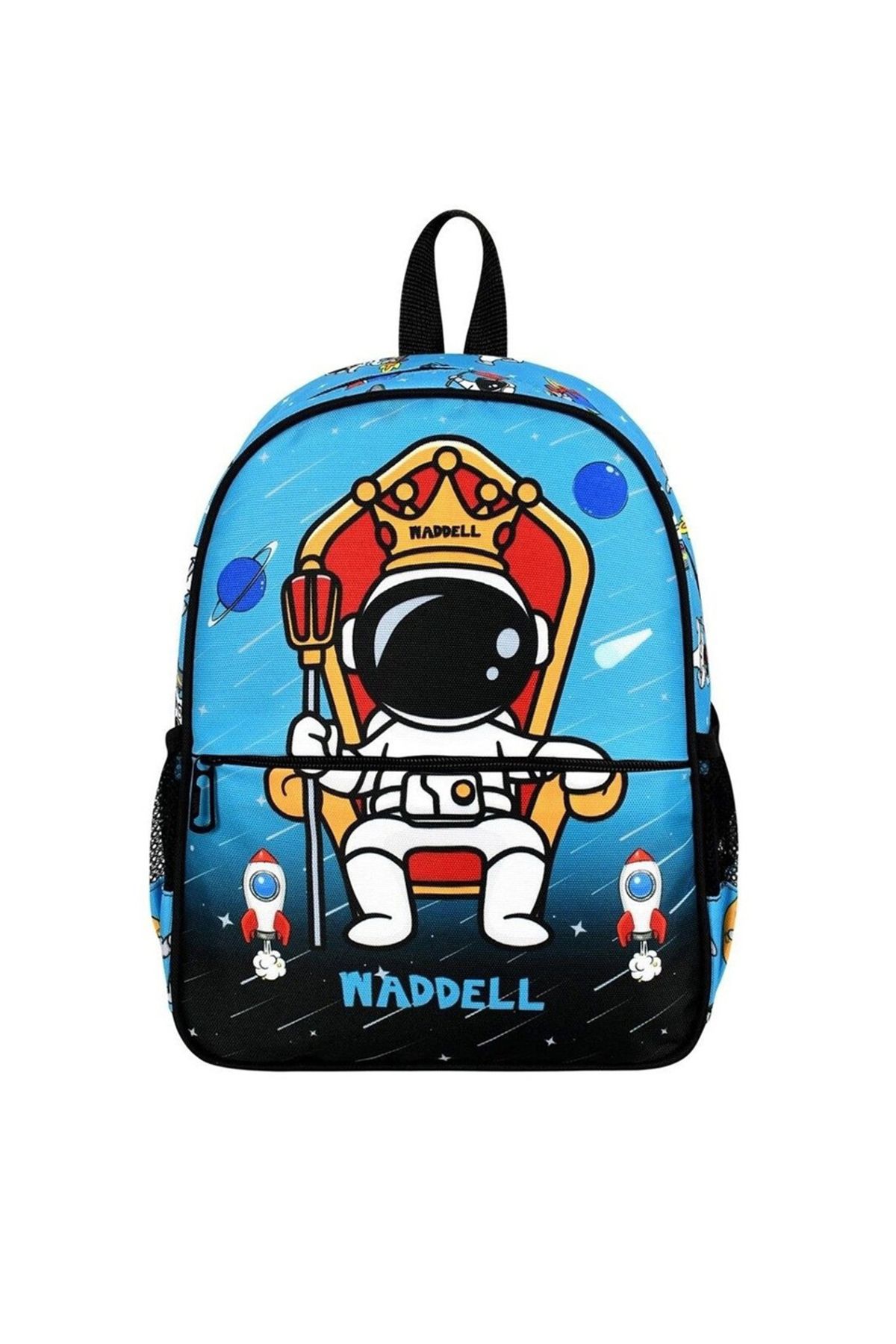 KAFF Mavi Astronot Desenli Okul Öncesi Erkek Çocuk Anaokulu Sırt Çantası - 24112