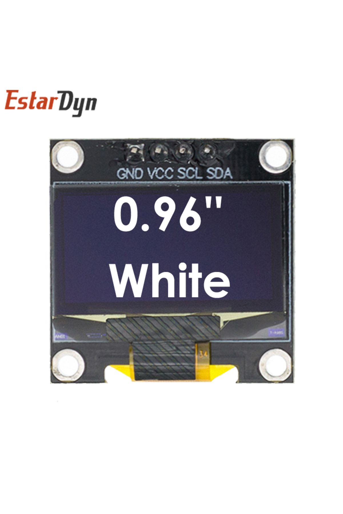 Choice-White 4Pin ROHS Certification 0.96 inch Oled IIC Serial White OLED Display SSD1315 128X64 I2C 12864 1