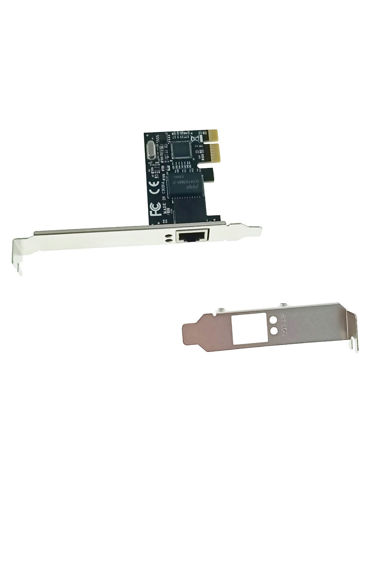 Lanberg-Gigabit network card, Lanberg 43392, low profile, PCI-Express-RJ45, PCI-E X1 1X RJ45 1GB RTL8111C 2