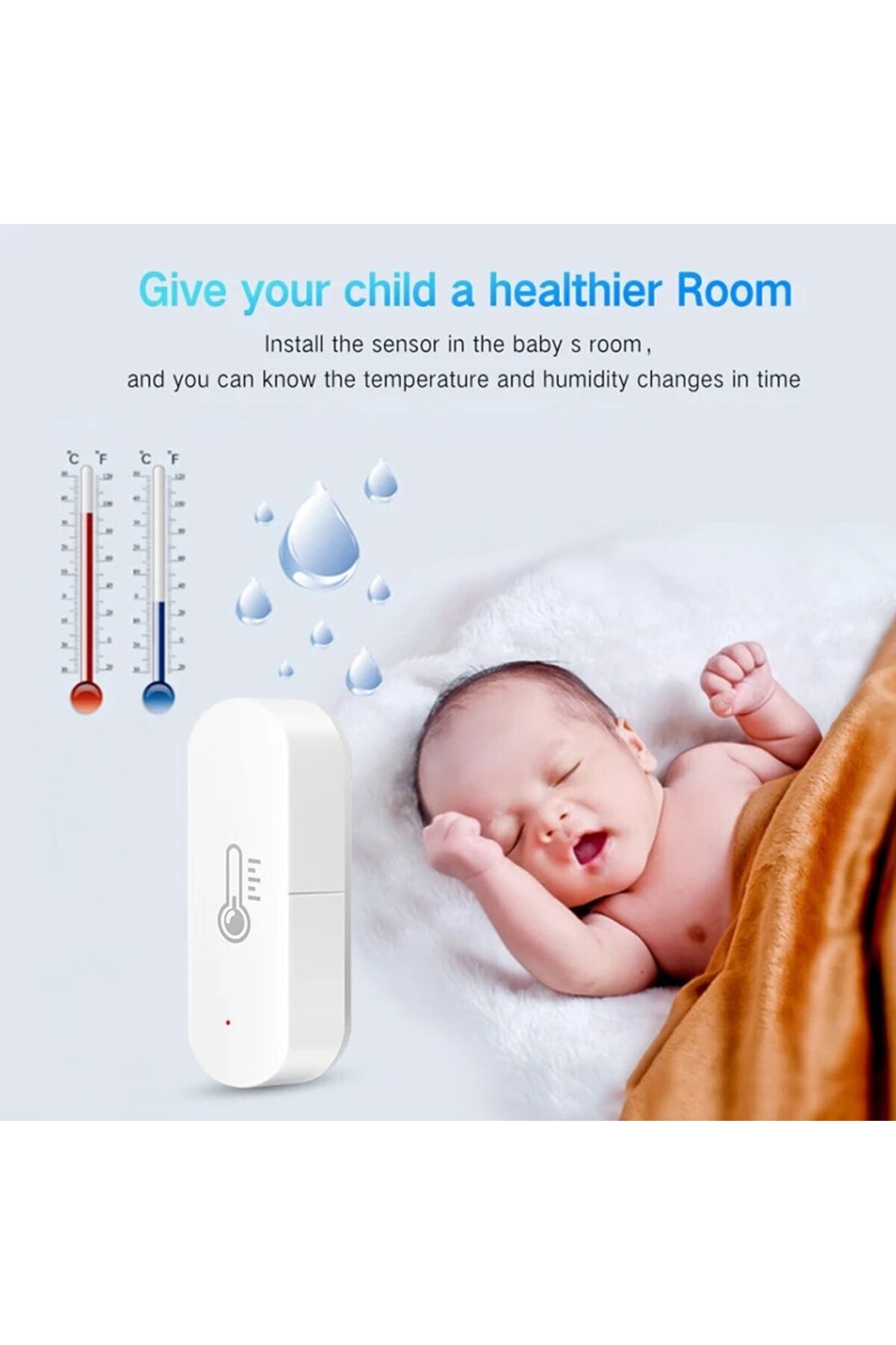 Choice1-4PCS Ewelink ZigBee Smart Temperature Humidity Sensor Battery Powered APP Control Thermometer Hygrom 3