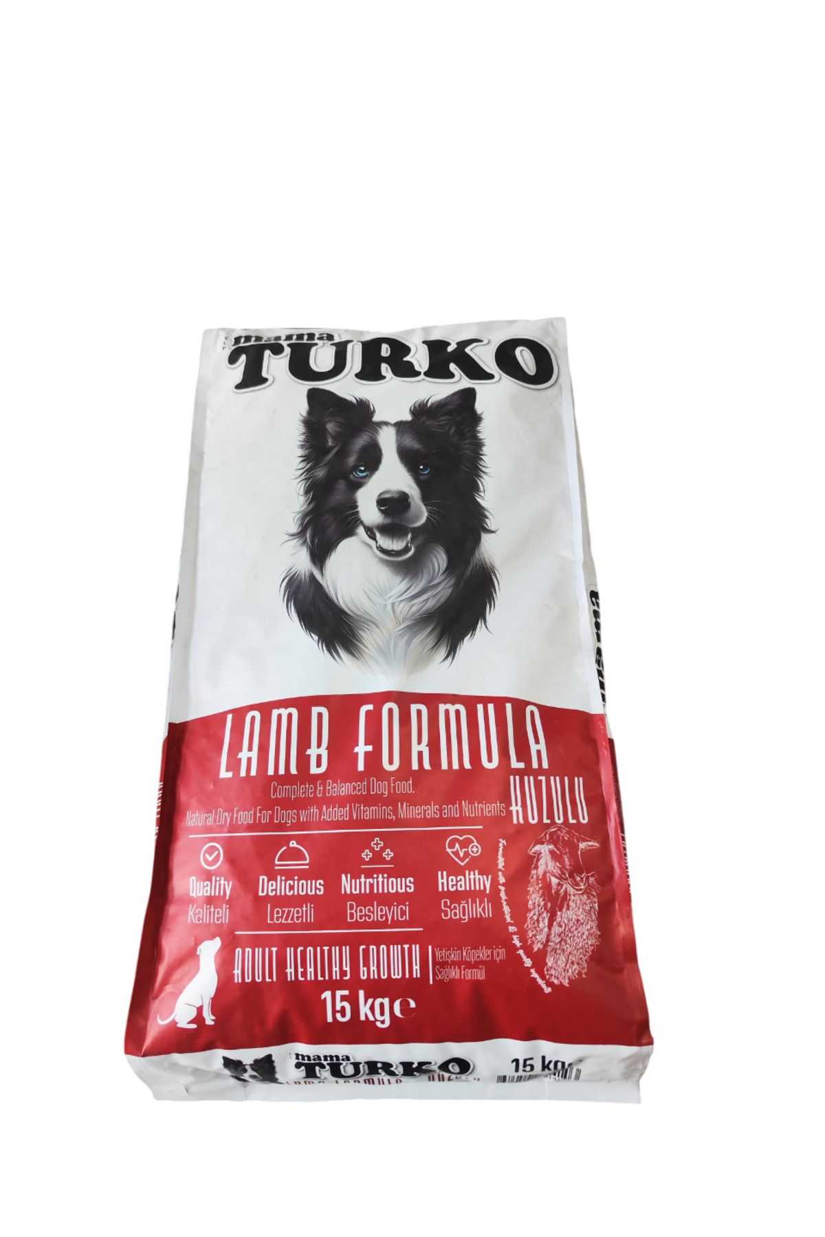 TURKOMED Mama Turko 15kg Kuzulu Köpek Maması