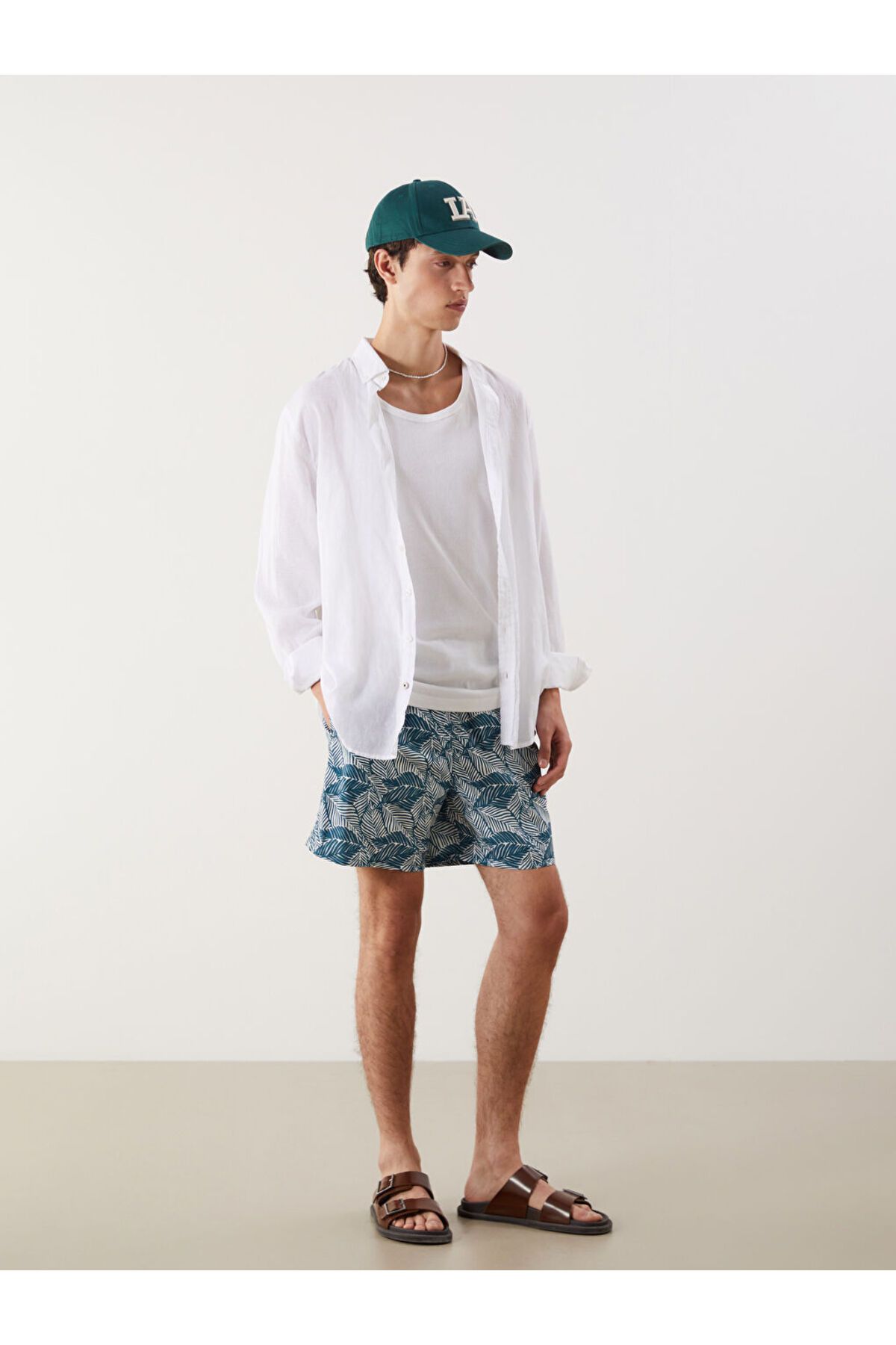 LC Waikiki Yeni Sezon Kisa Boy Desenli Erkek Deniz Sortu - S5J697Z8