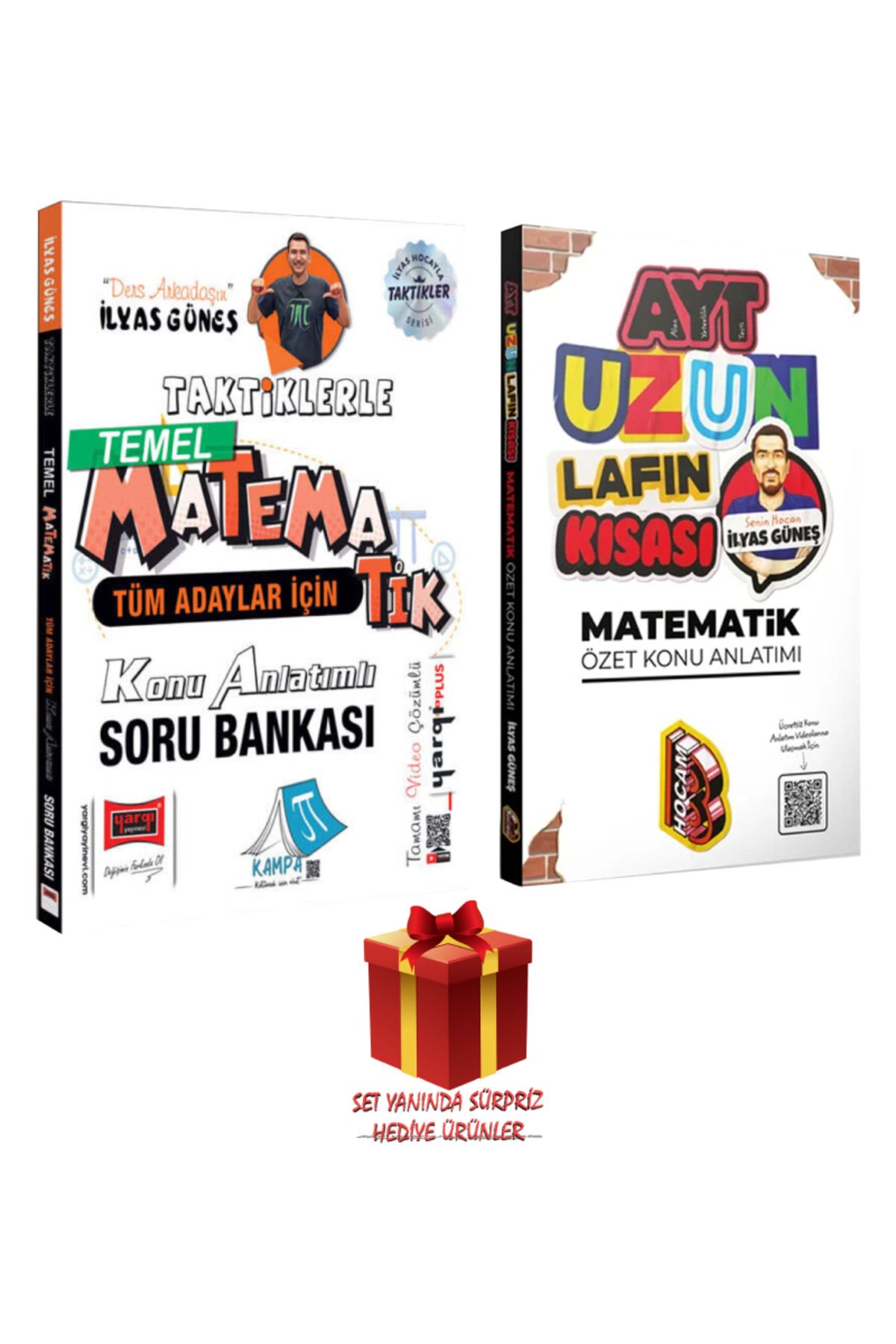 Yargı Yayınları İlyas Güneş Taktiklerle Matematik Konu Anlatımlı Soru Bankası+AYT Uzun Lafın Kısası Özet Konu Anlatı