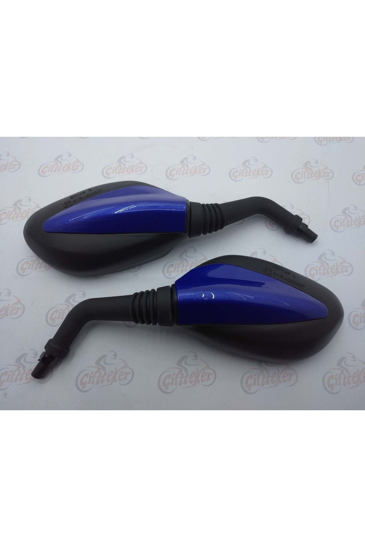 karagöz motor ZC CUB E-BİS AYNA 8 mm MAVİ SİYAH