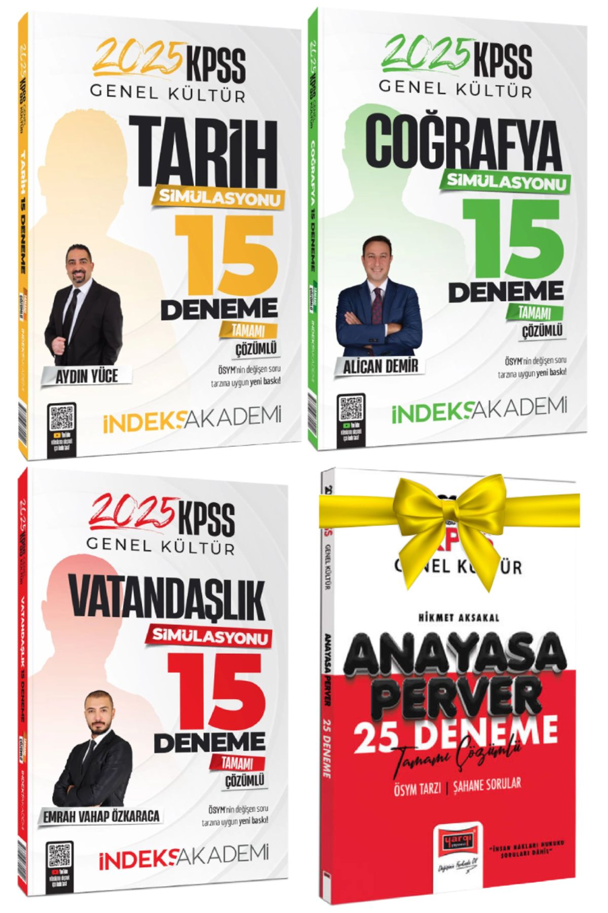 İndeks Akademi 2025 İndeks Akademi KPSS Tarih Coğrafya Vatandaşlık Deneme+Anayasa Hediye