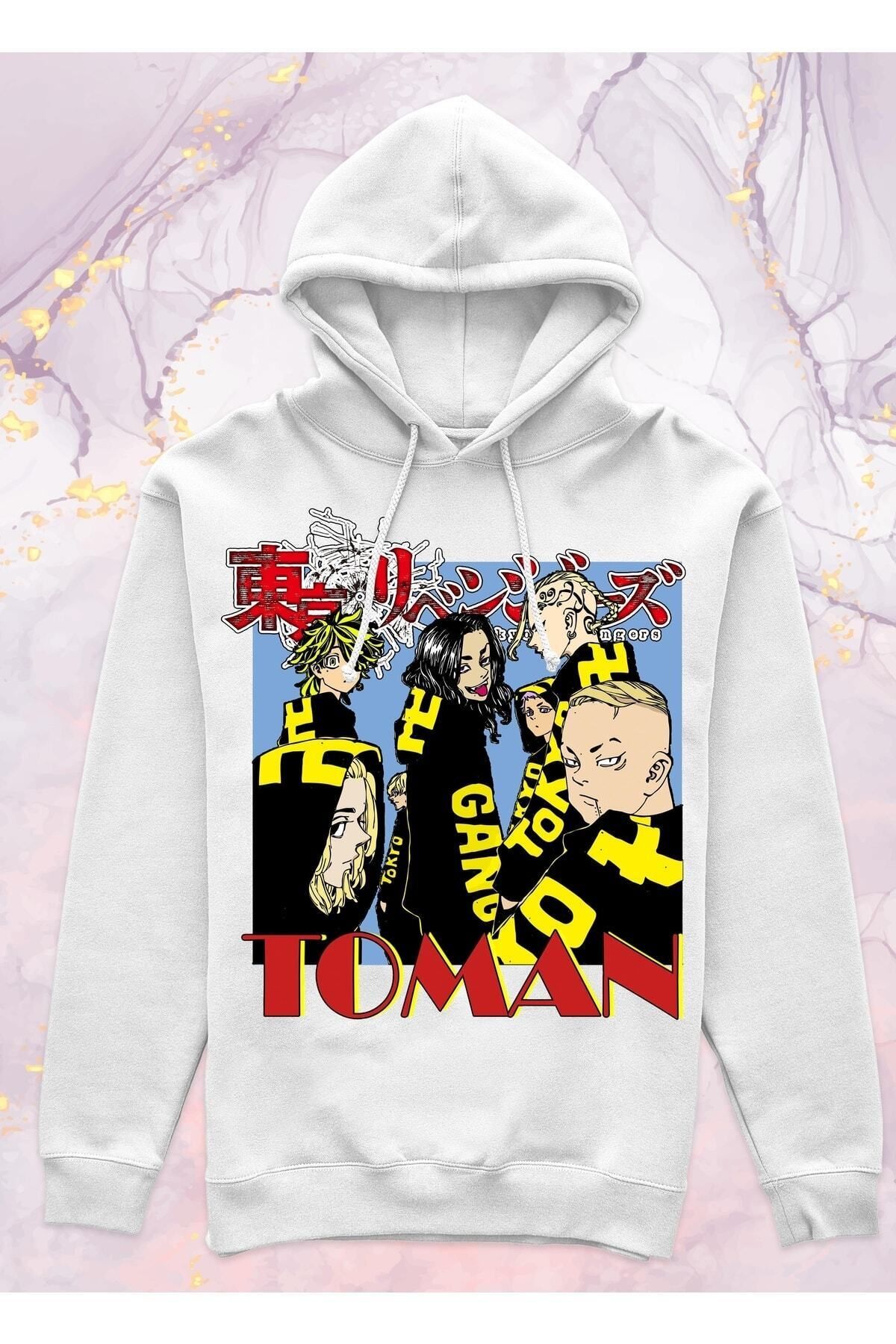 Pisa Art Tokyo Revengers - Toman - Cepsiz Kapüşonlu Sweatshirt