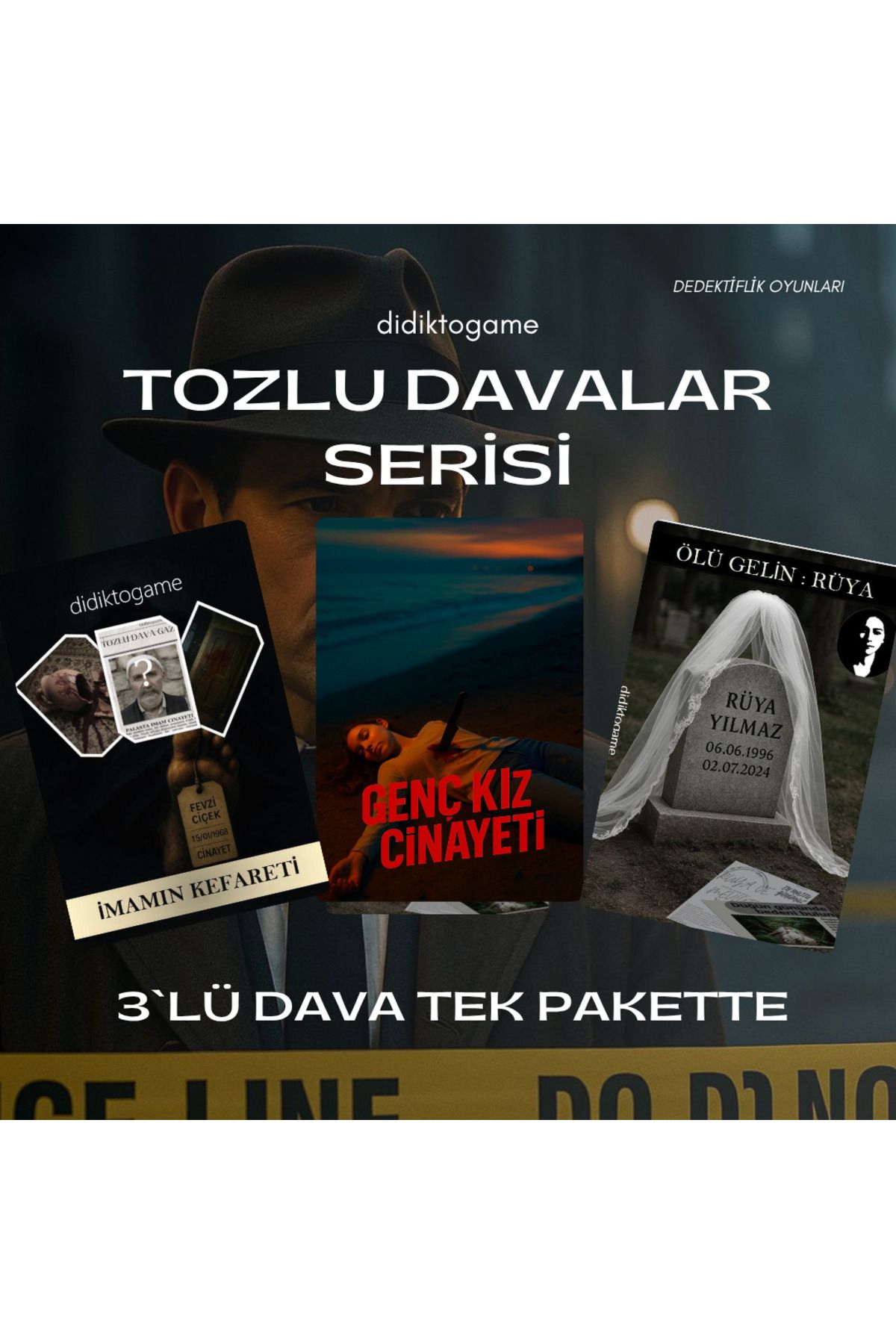 DİDİKTO Didikto Dedektiflik Oyunu Davası 3lü Dava Parti Kutu Dedektif Oyunları Sevgili Aktivite