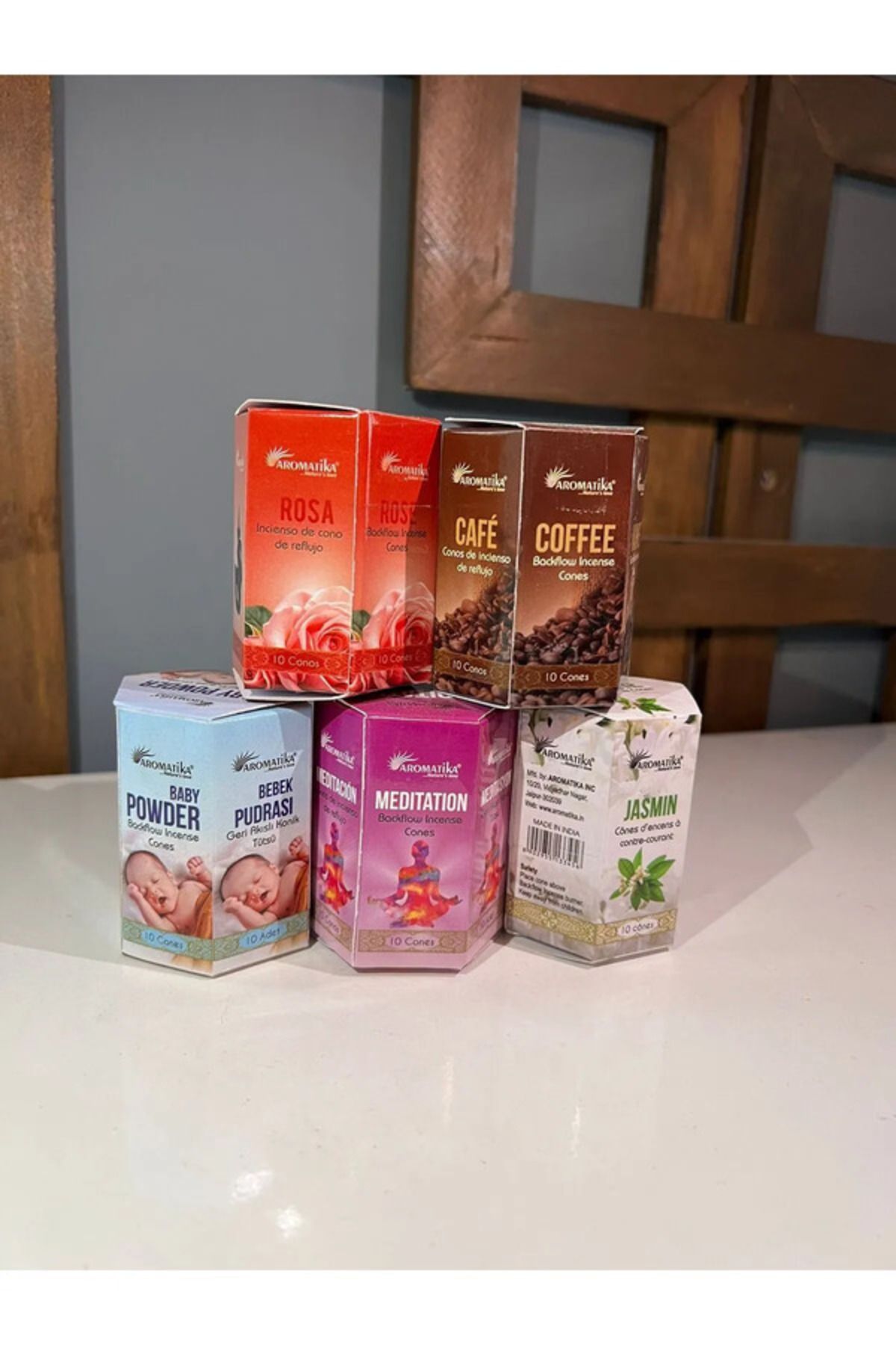 Colourful SHOP 5 Farklı Aroma 'da 50 Adet Geri Akış Tütsü / Oda Kokusu