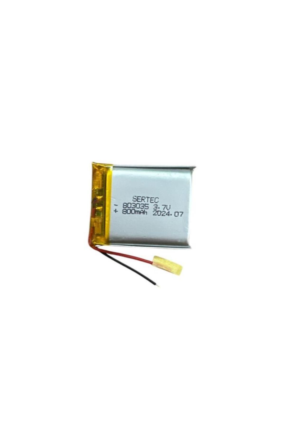 Sertec 803035 3.7V 800mAh Li-Polymer Pil