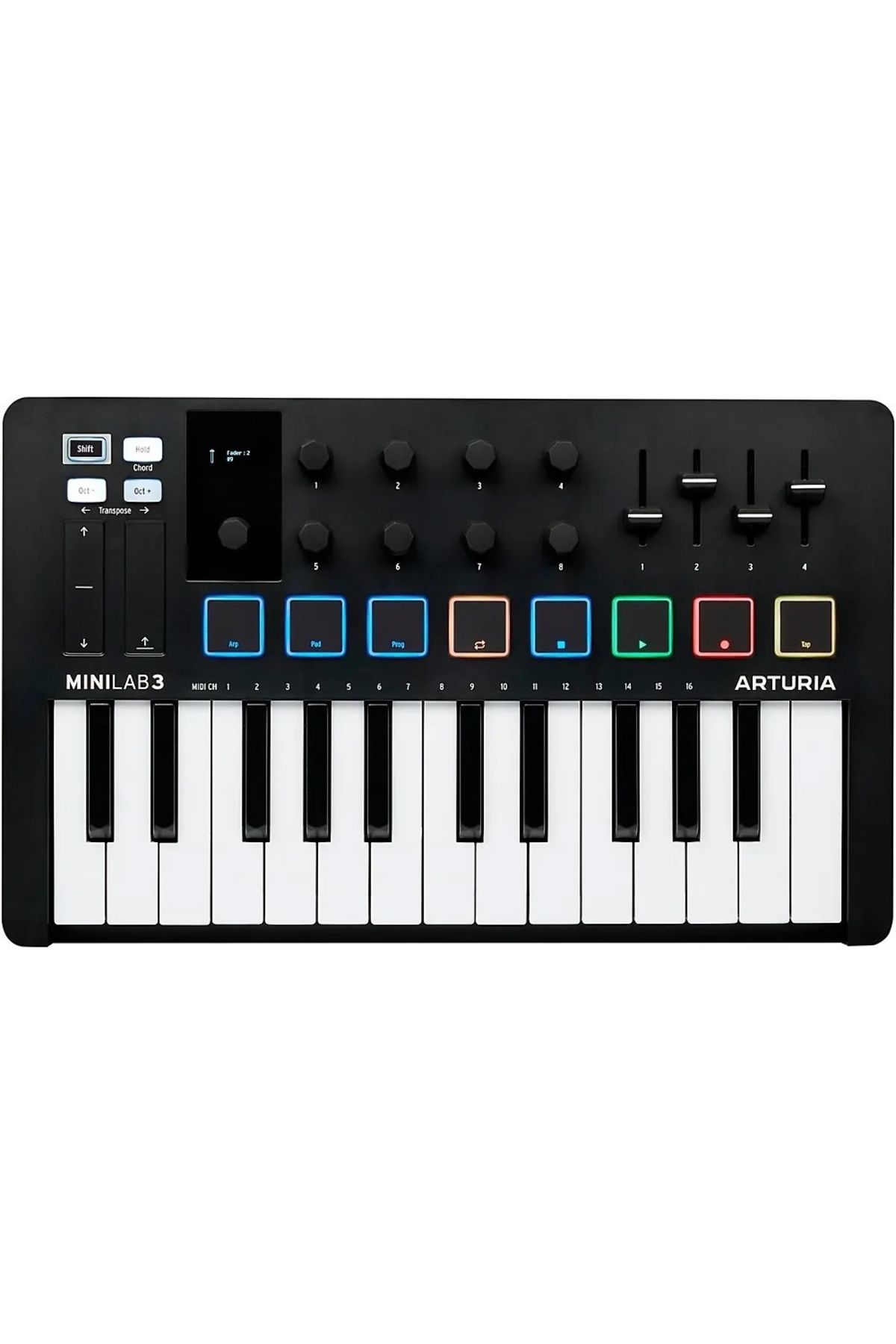 ARTURIA MiniLab 3 Midi Klavye (Siyah) 009-231502