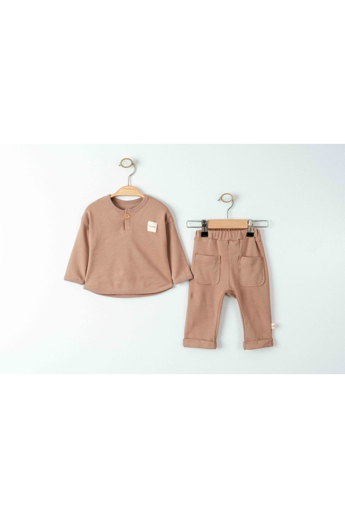 Minimus Kız Ve Erkek Bebek Pamuklu Takım Spor Rahat Ve Tarz Alt Üst İkili Takım Unisex Bebek Hediyesi