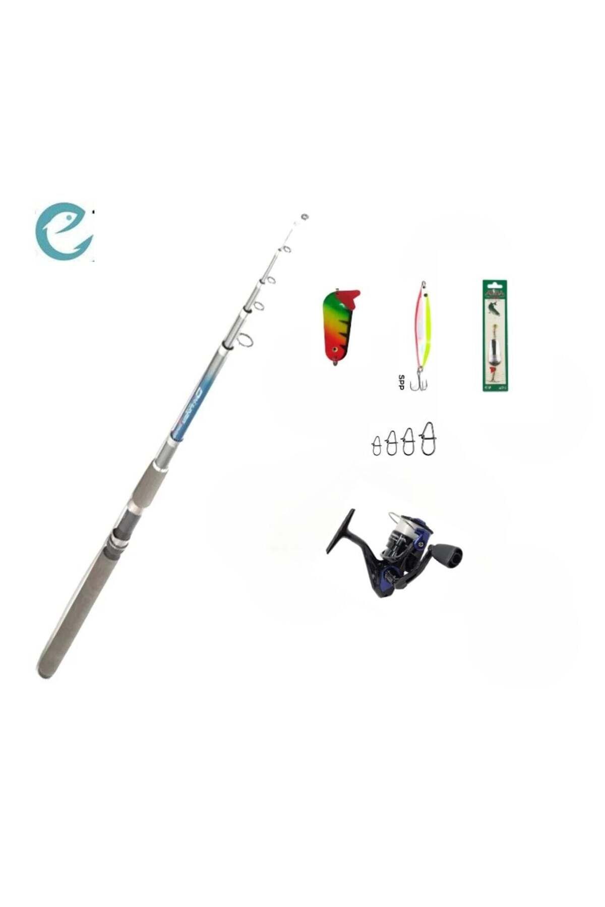 Okuma Ucuz Spin Set 2 (Okuma fin chaser-Bauer onliner kamış)