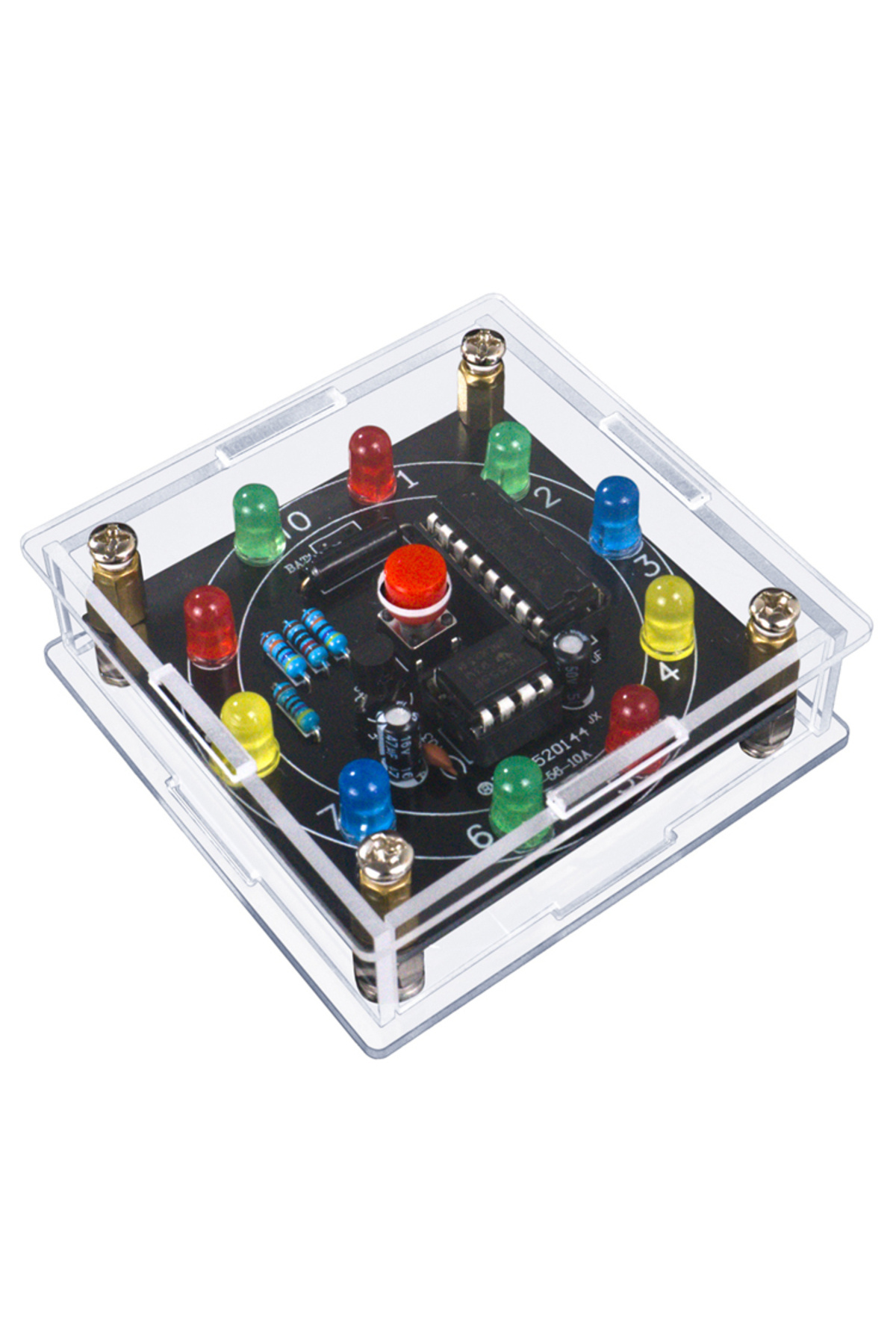 Choice-DIY LED Light Lucky Wheel Electronic Kit NE555 CD4017 3V Electronic Dice Estimation Game DIY Sold... 5