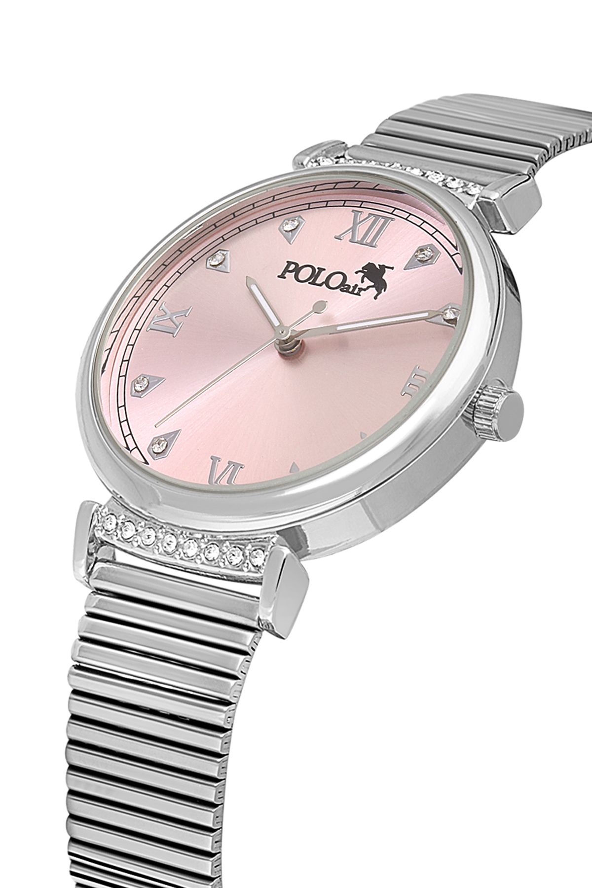 Polo Air Klasik Kadın Kol Saati Gümüş Pembe Renk PL-1554B4x