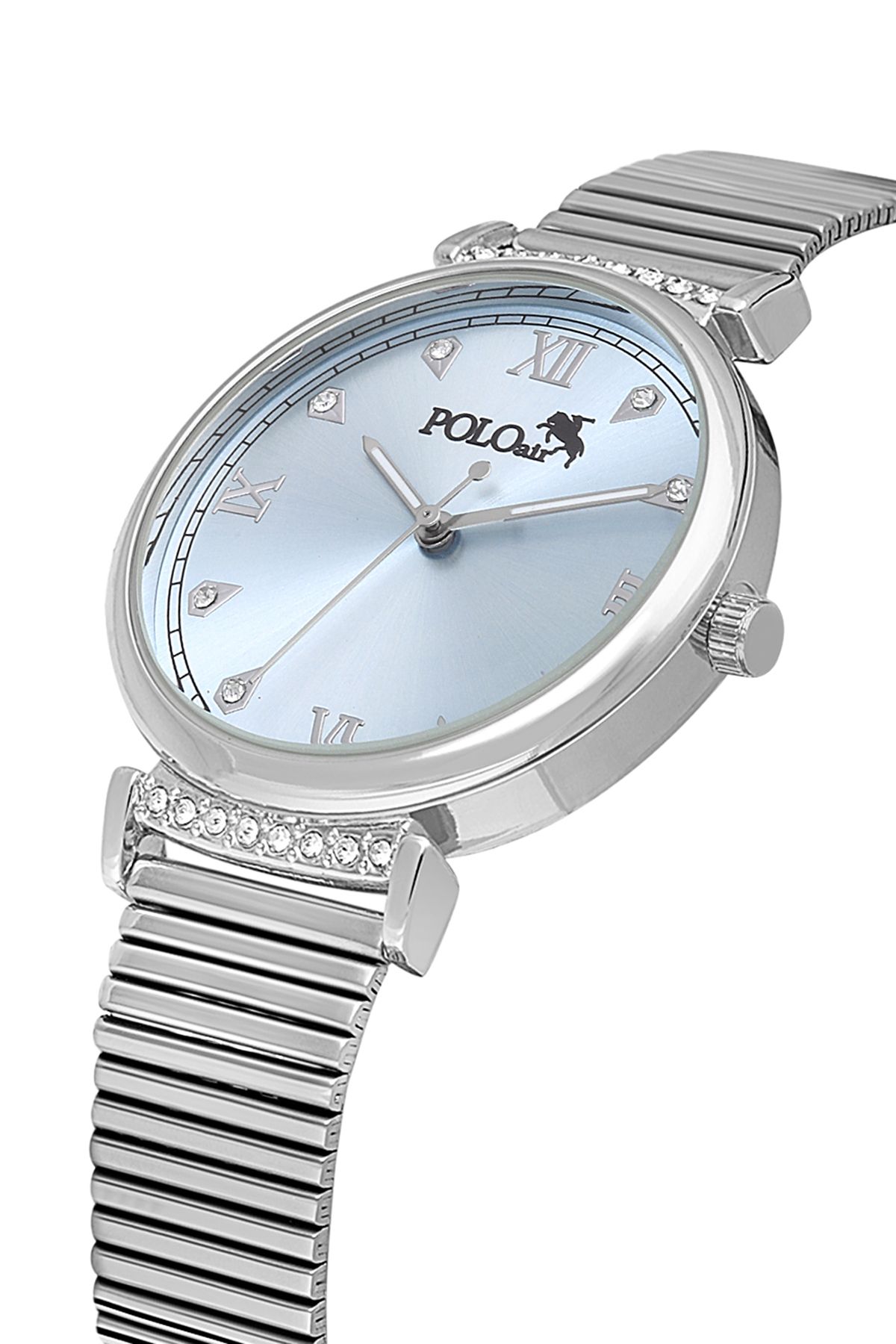 Polo Air Klasik Kadın Kol Saati Gümüş Mavi Renk PL-1554B3x