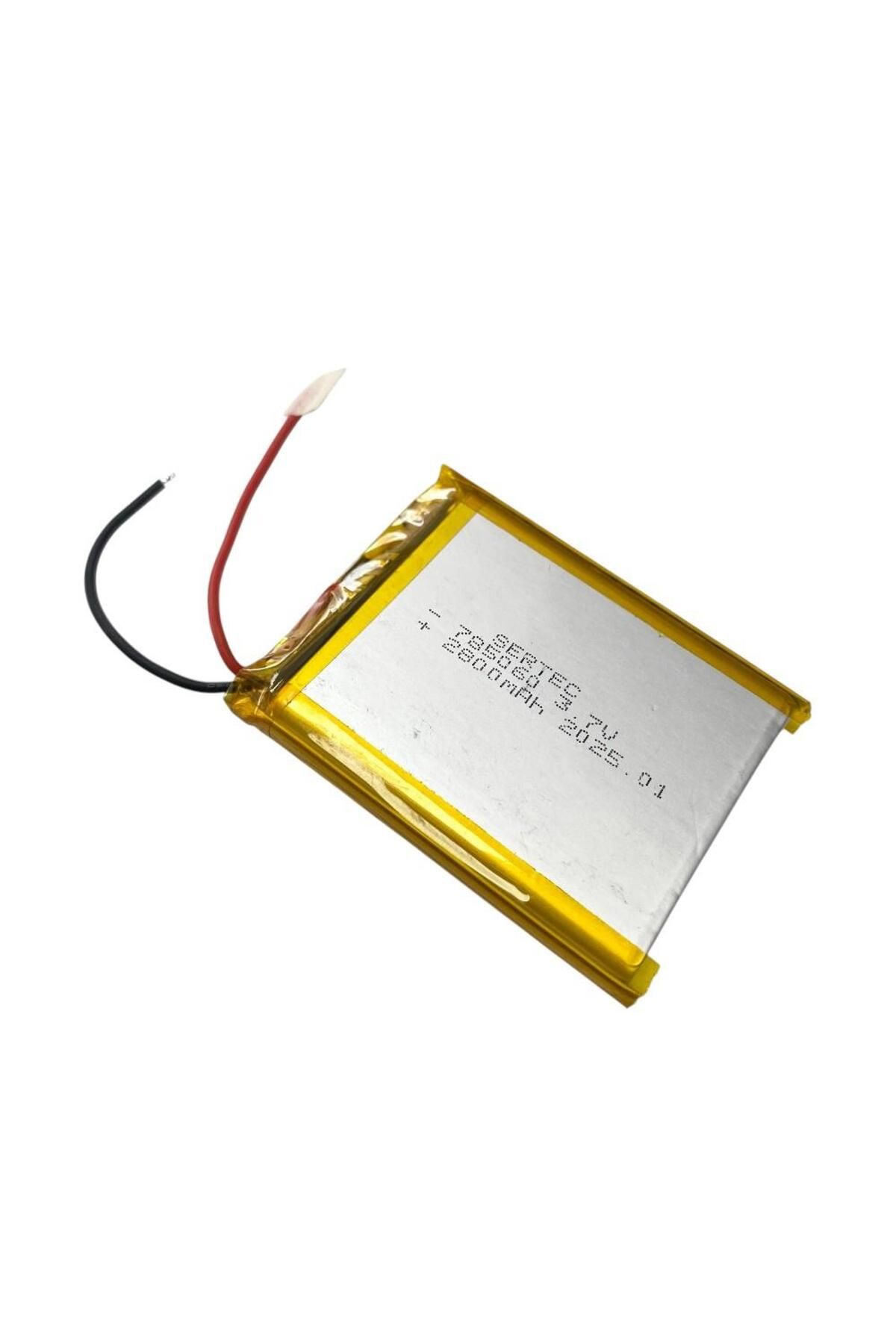 Sertec 785060 3.7V 2800mAh Li-Polymer Pil