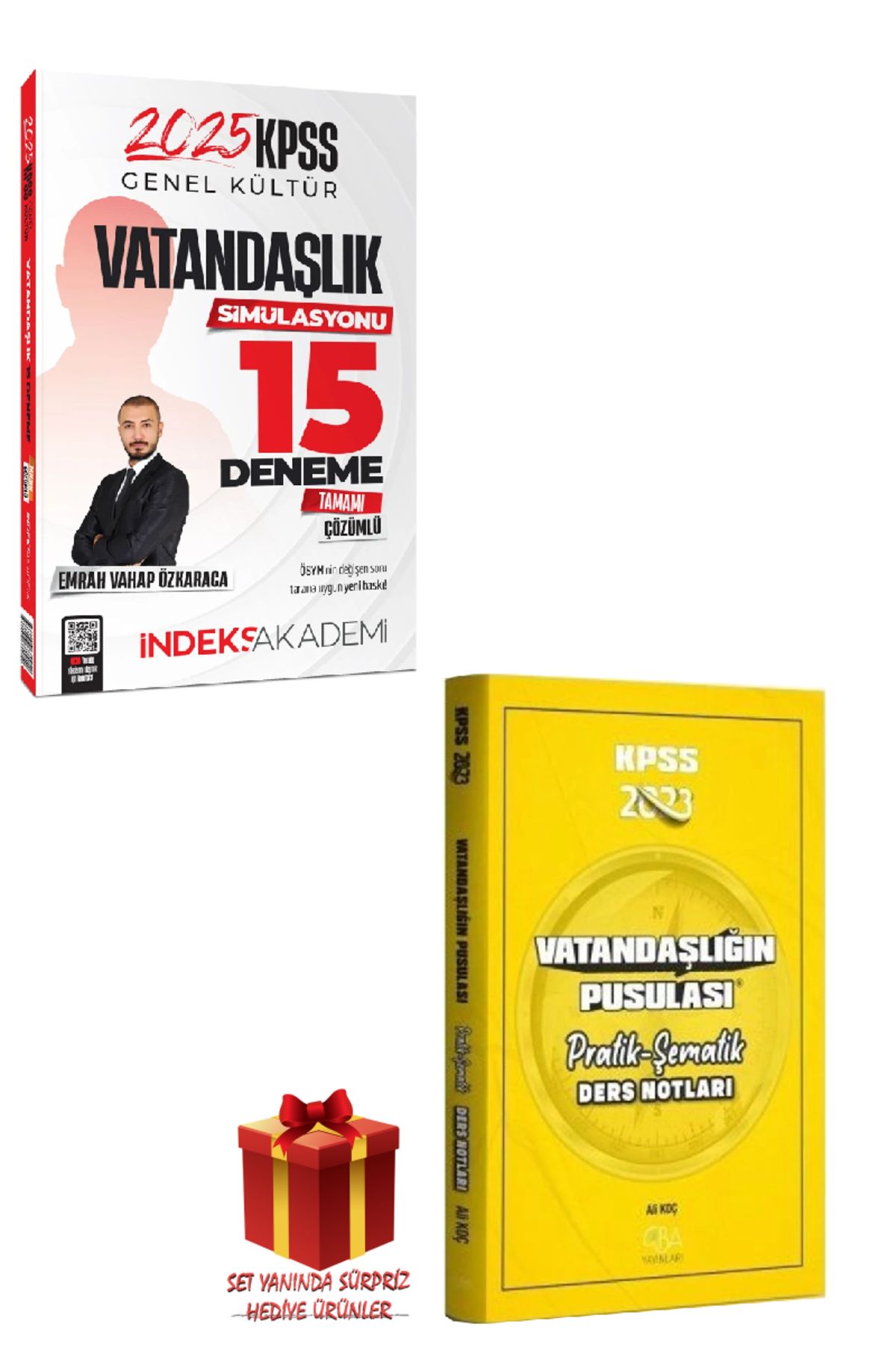 İndeks Akademi 2025 İndeks Akademi KPSS Vatandaşlık Deneme+CBA Vatandaşlığın Pusulası Pratik Ders Notları