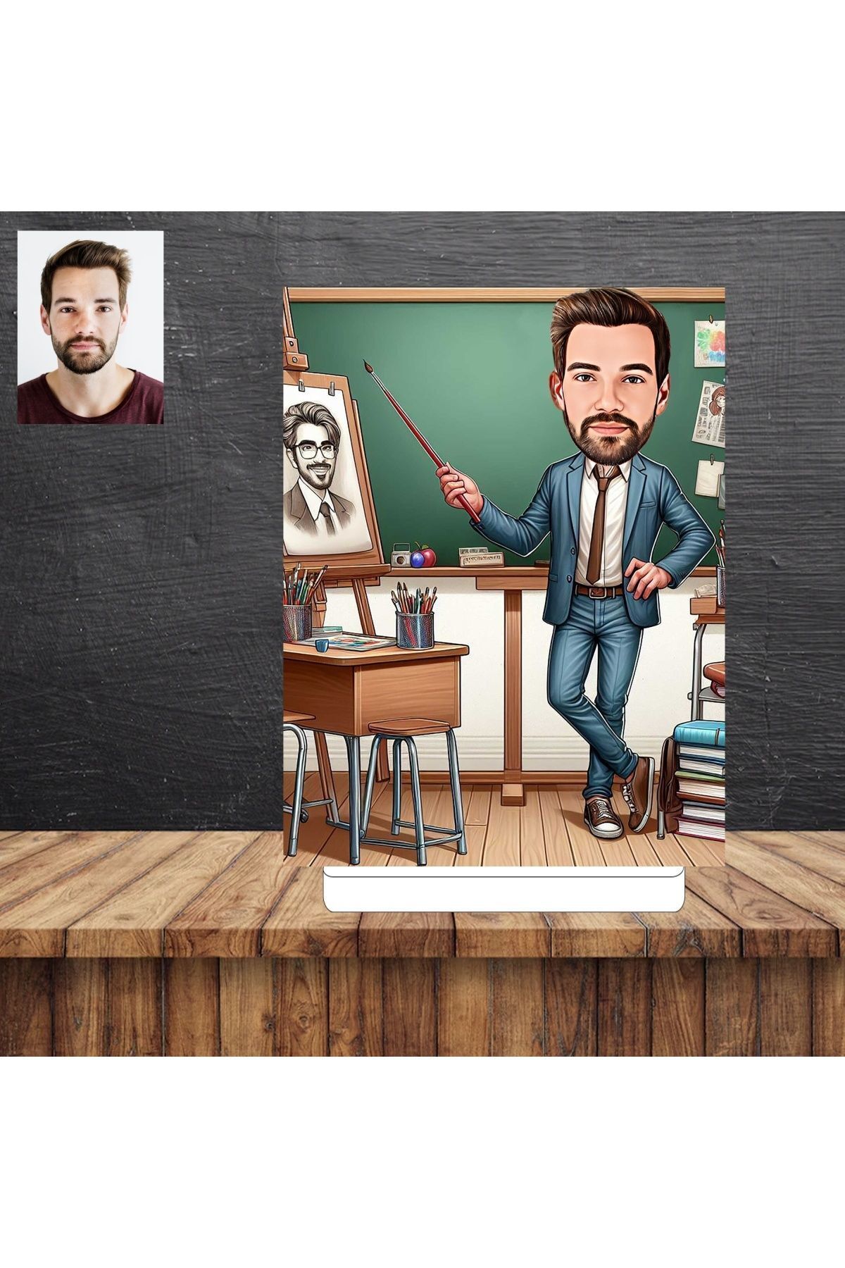 SerenityHaven Öğretmen hediye Karikatür Figürü,Sevgiliye Hediye,Doğum Günü Hediyesi