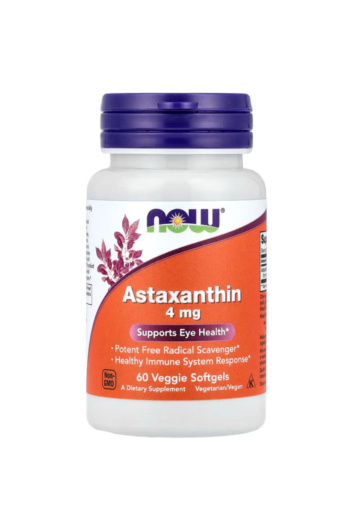 Now Foods , Astaxanthin, 4 mg, 60 Veggie Softgels