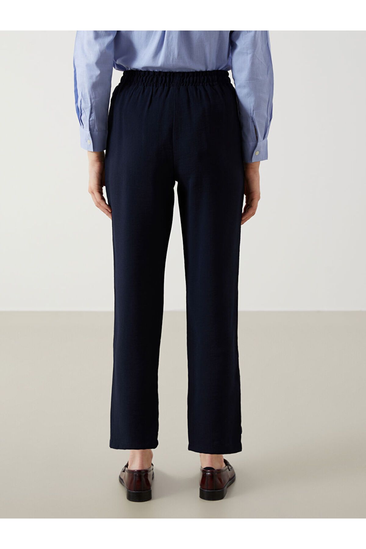 LC Waikiki-Pantaloni de damă cu talie elastică în formă de morcov - S5G158Z8 5