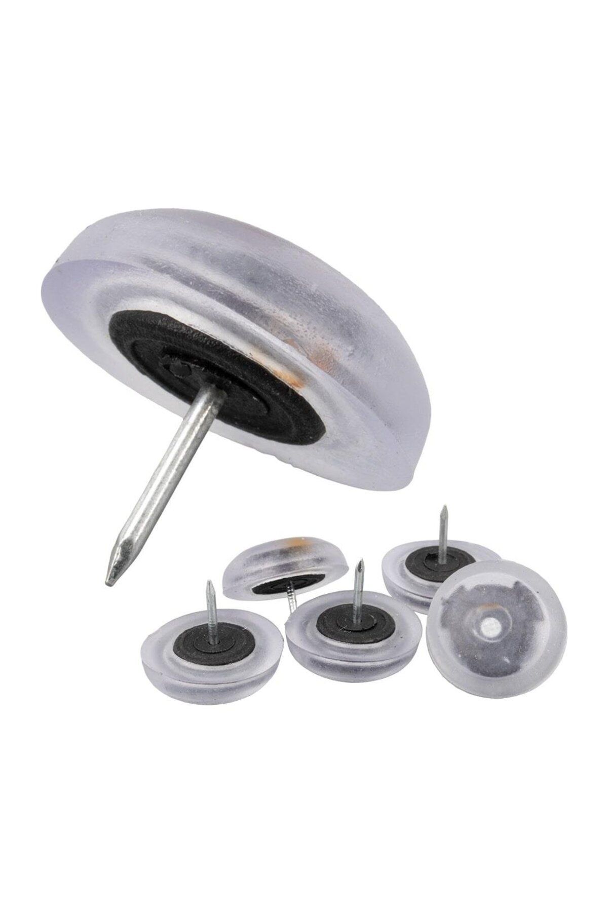 Powermaster Pvc Plastik Kauçuk Mobilya Koruyucu Ped Gümüş Rengi