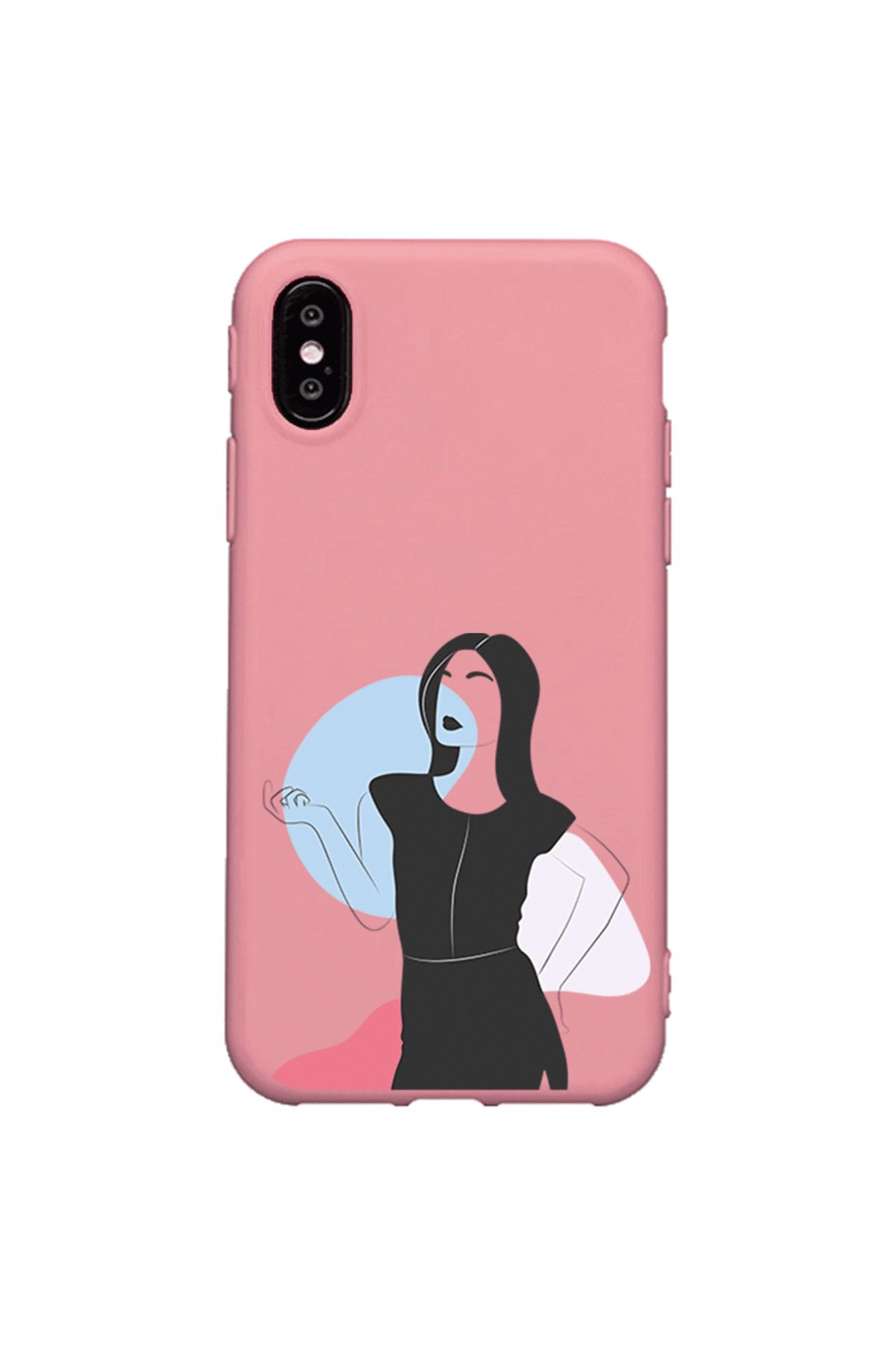 Royaleks iPhone XS Lansman Kılıf - Art Woman 1