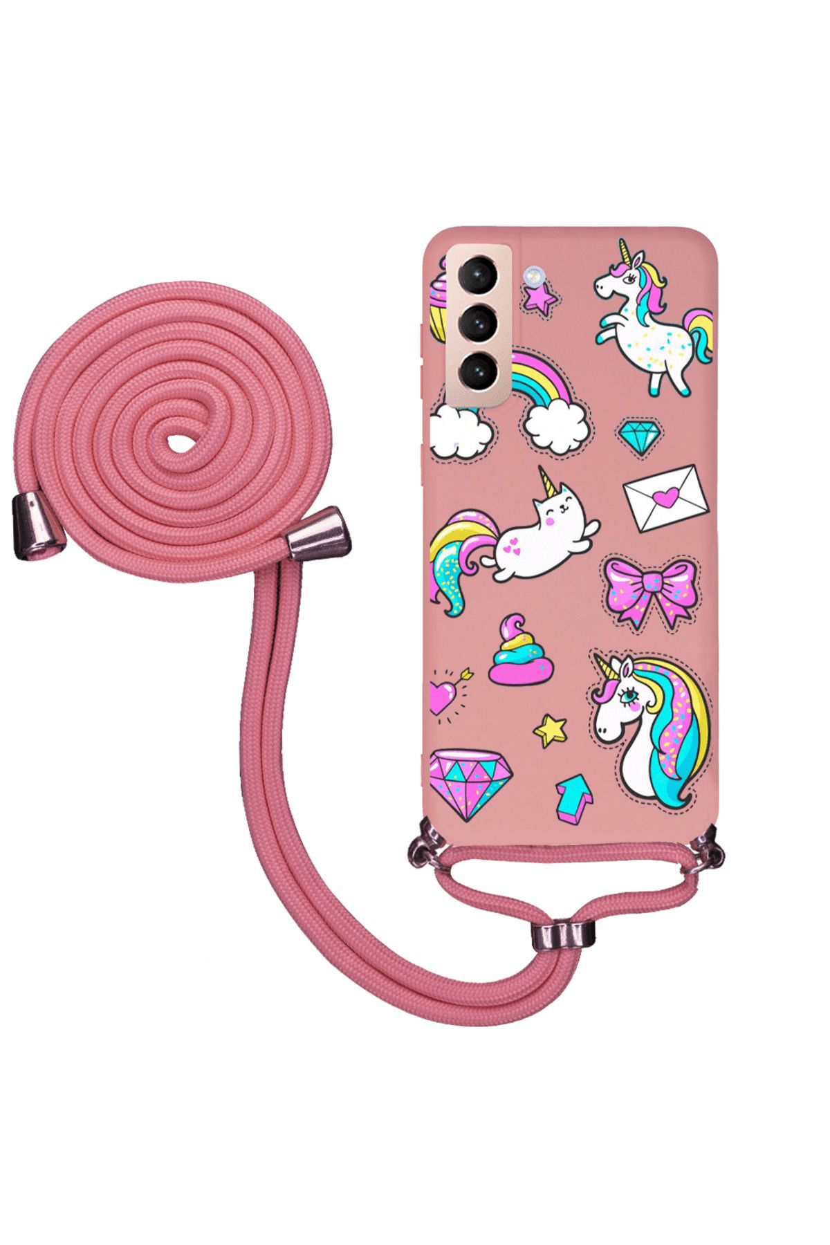 Royaleks Samsung S21 Plus İpli Lansman Kılıf - Unicorns Blank