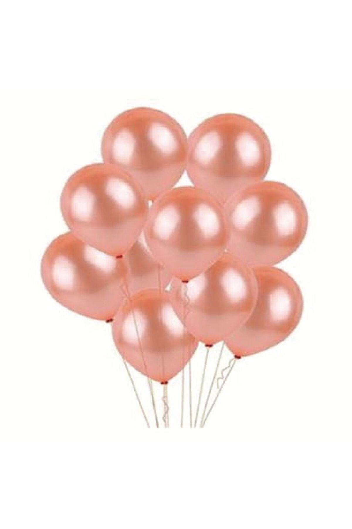 PARTİMİO PARTİ MALZEMELERİ 10'lu Metalik Rose Gold Balon 12'' 30cm