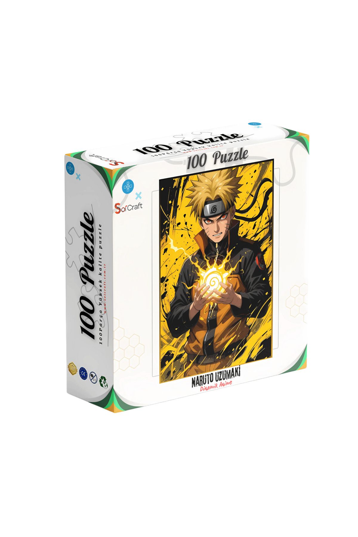 Soi Craft 100 Parça Puzzle Çift Tasarım Tek Kutu Naruto