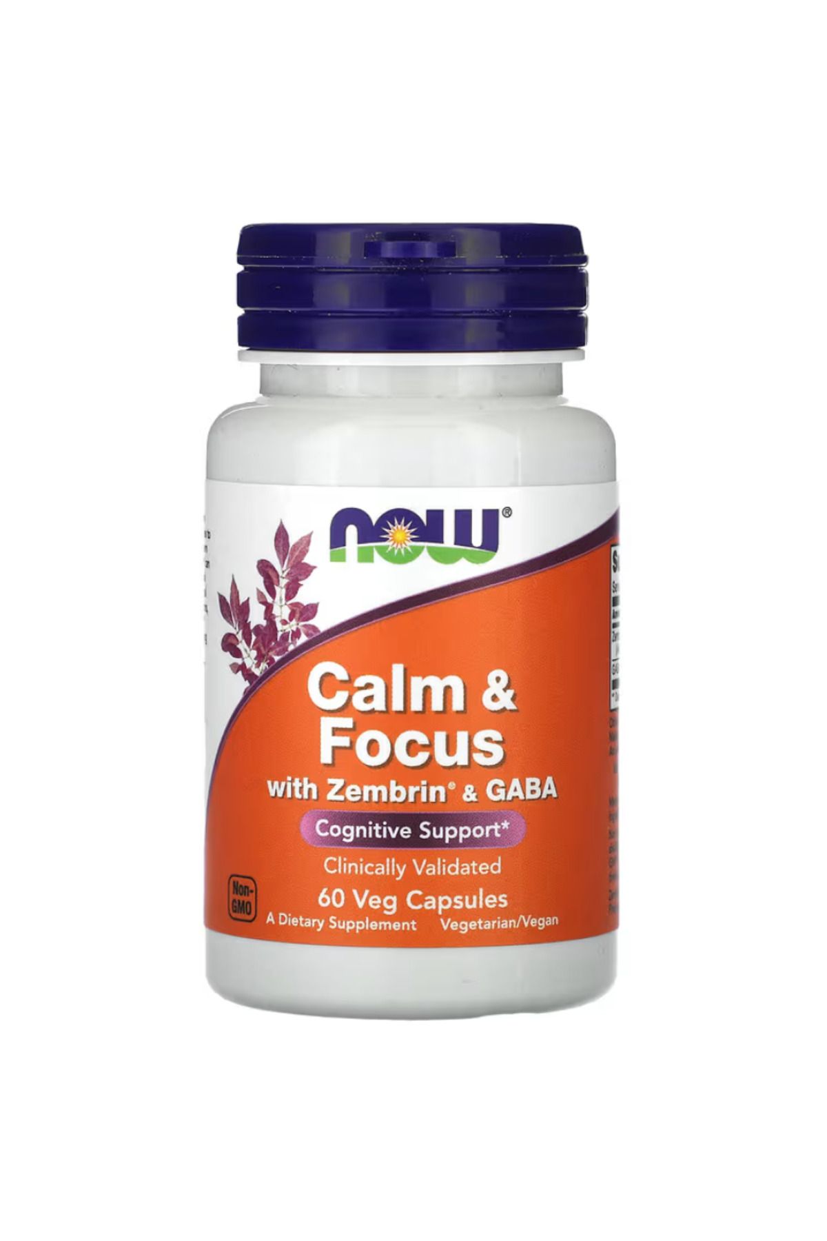 Now Foods , Calm & Focus With Zembrin & GABA, 60 Veg Capsules