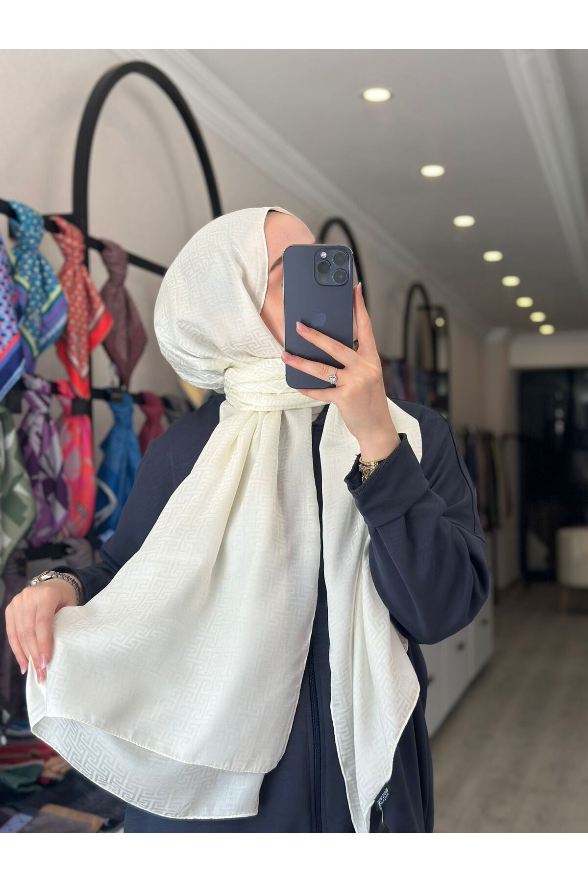 MONOOR LABİRENT DESEN JAKAR ŞAL