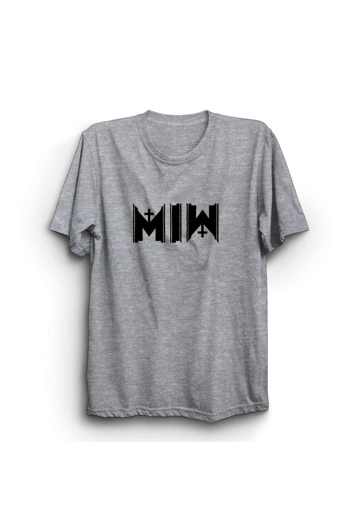 The Fame Marilyn Manson, MM Logo, Rock Metal Müzik Grubu Baskılı, Unisex, %100 Pamuk Tişört