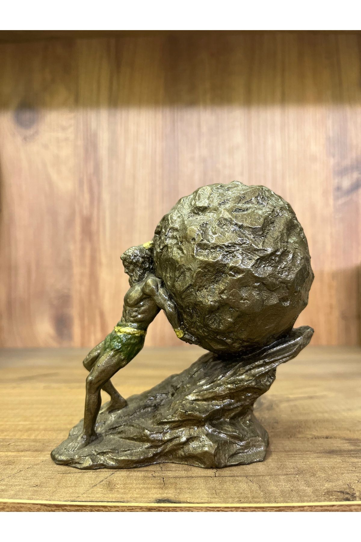 SerenityHaven Sisifos Heykel Biblo Özel Tarasım 11 cm