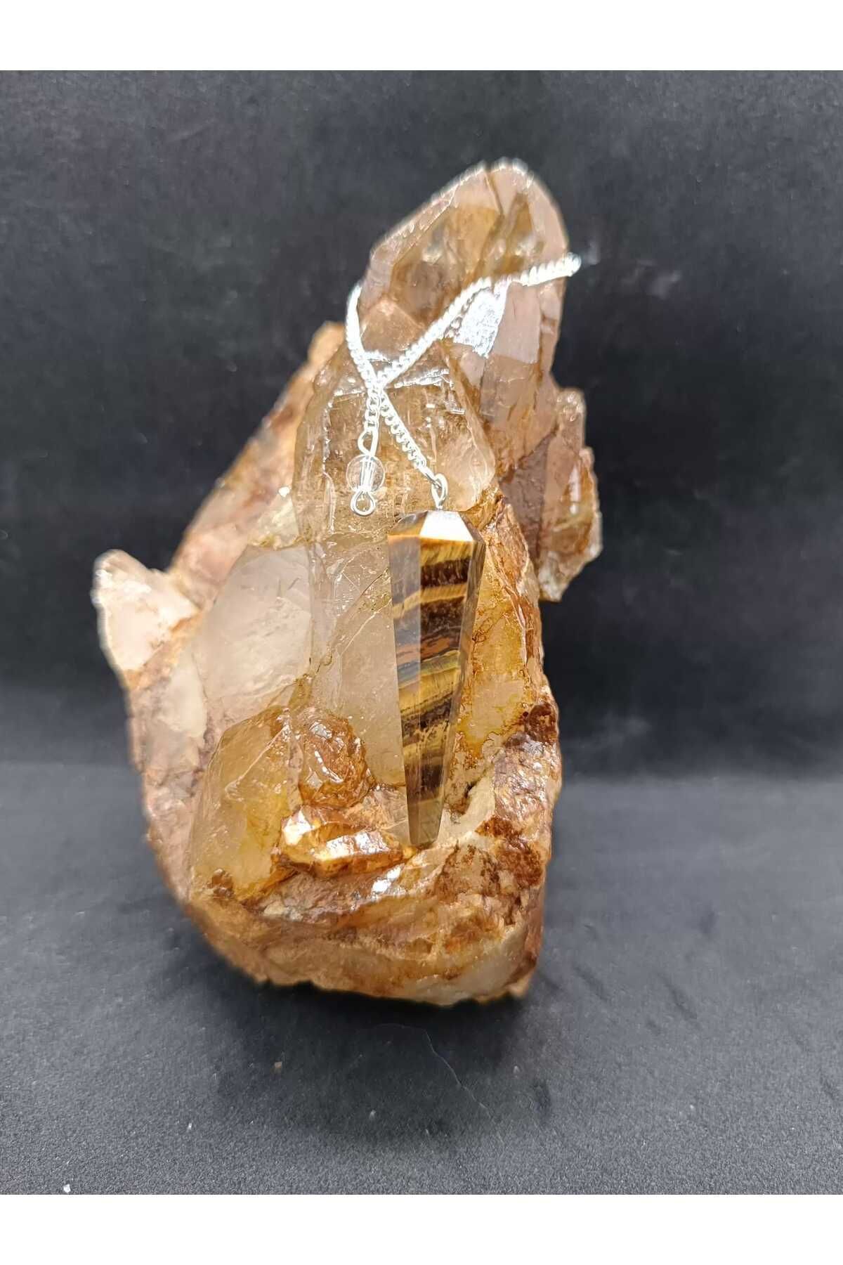 SerenityHaven Kaplan Gözü Sarkaç Doğaltaş Ham Kütle