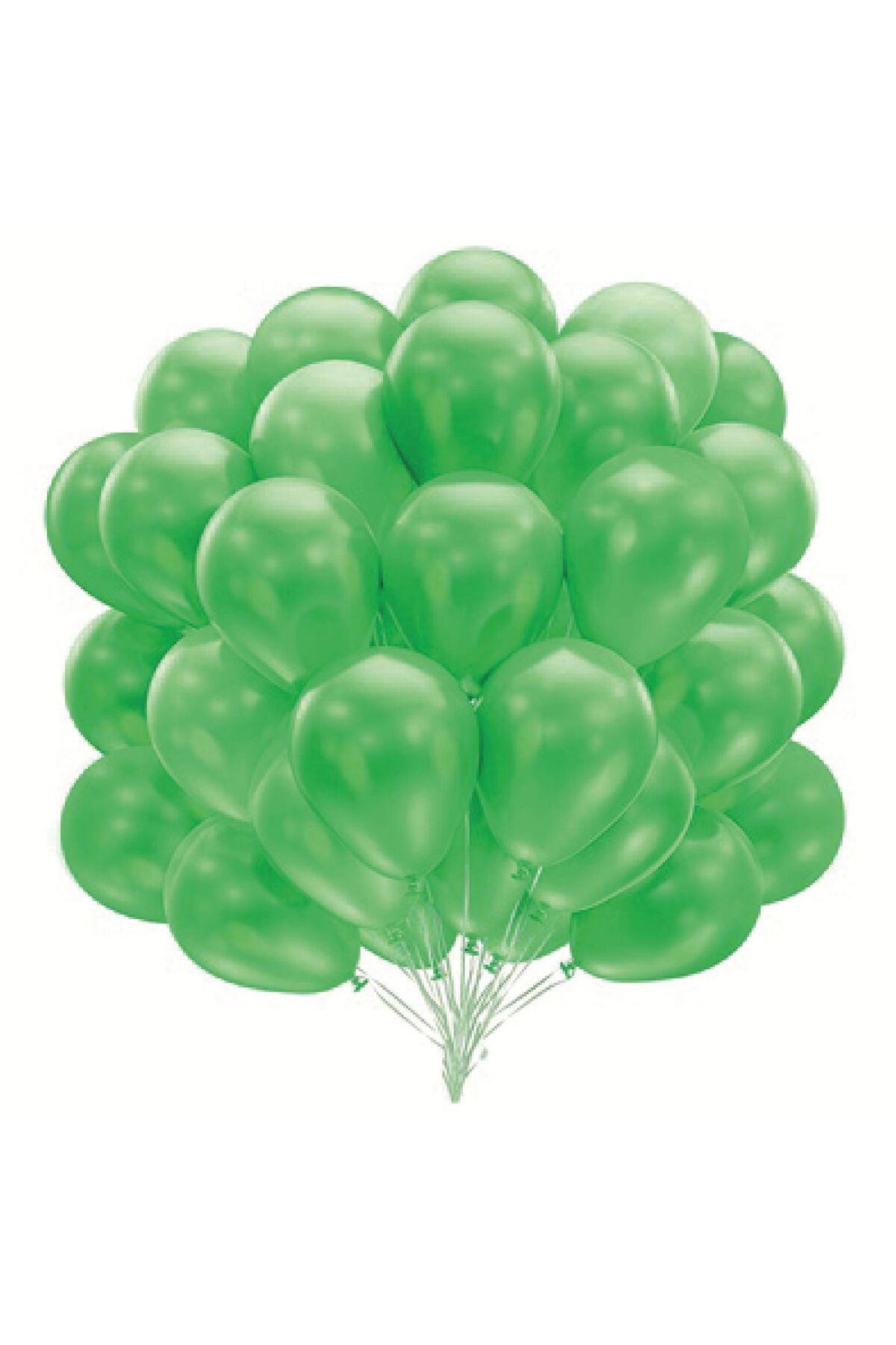 PARTİMİO PARTİ MALZEMELERİ 10'lu Metalik Açık Yeşil Balon 12'' 30cm