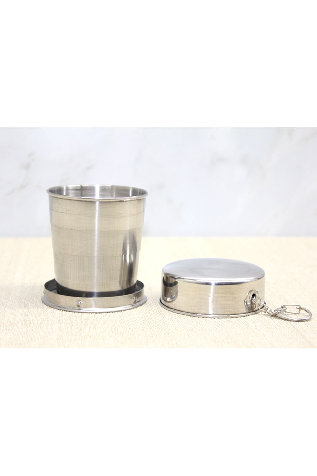D&M Life Collection Katlanabilir Tekli Paslanmaz Çelik Shot Bardak 8 cm
