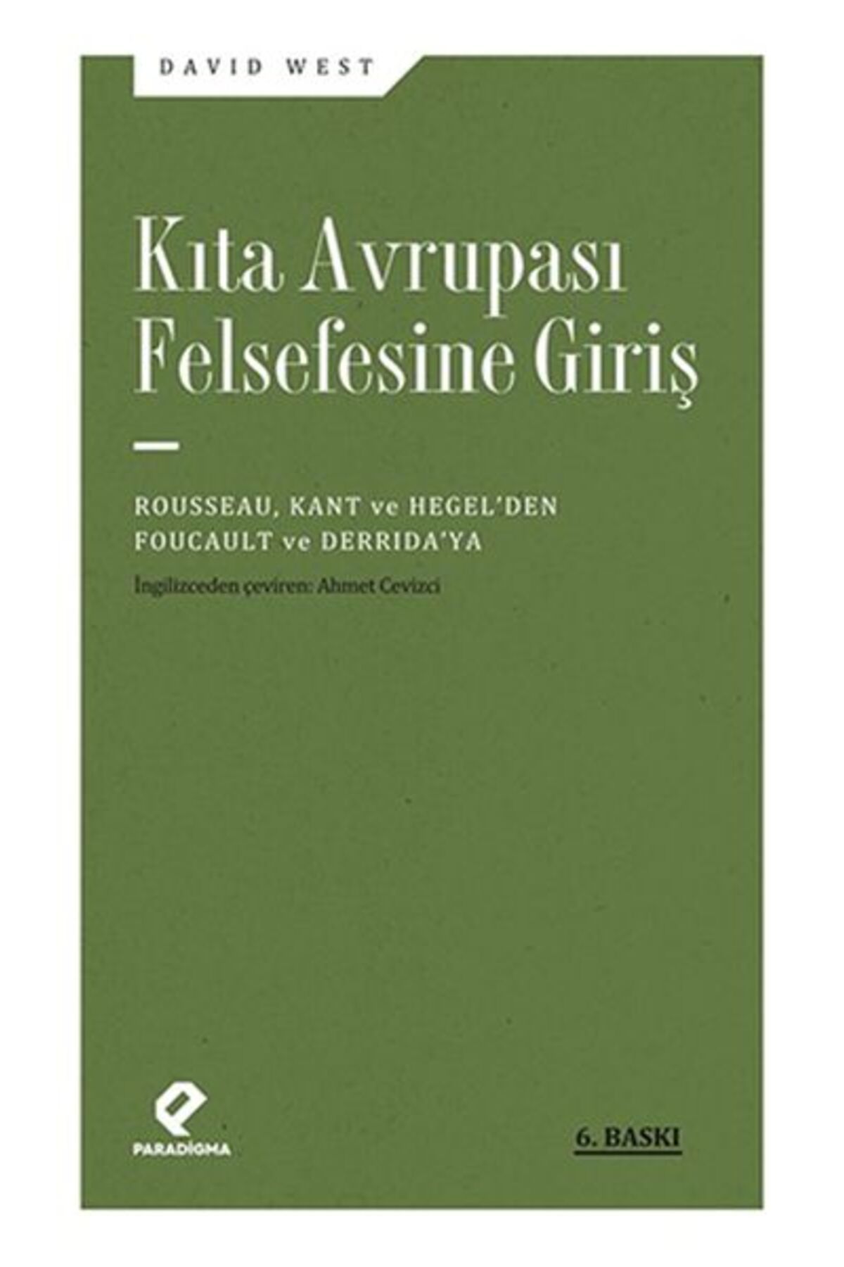 Paradigma Yayınları Kıta Avrupası Felsefesine Giriş