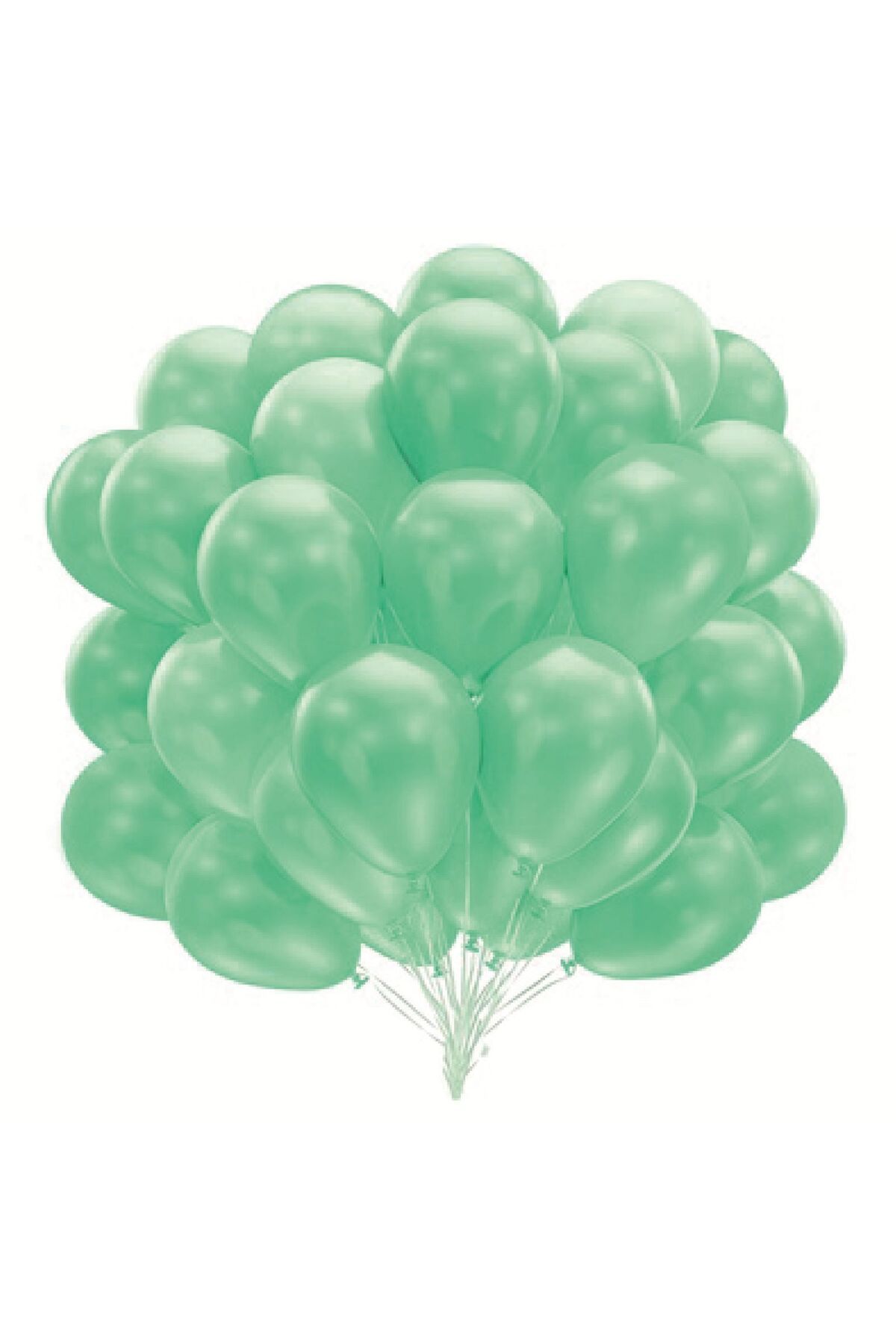 PARTİMİO PARTİ MALZEMELERİ 10'lu Metalik Mint Yeşili (Turkuaz) Balon 12'' 30cm