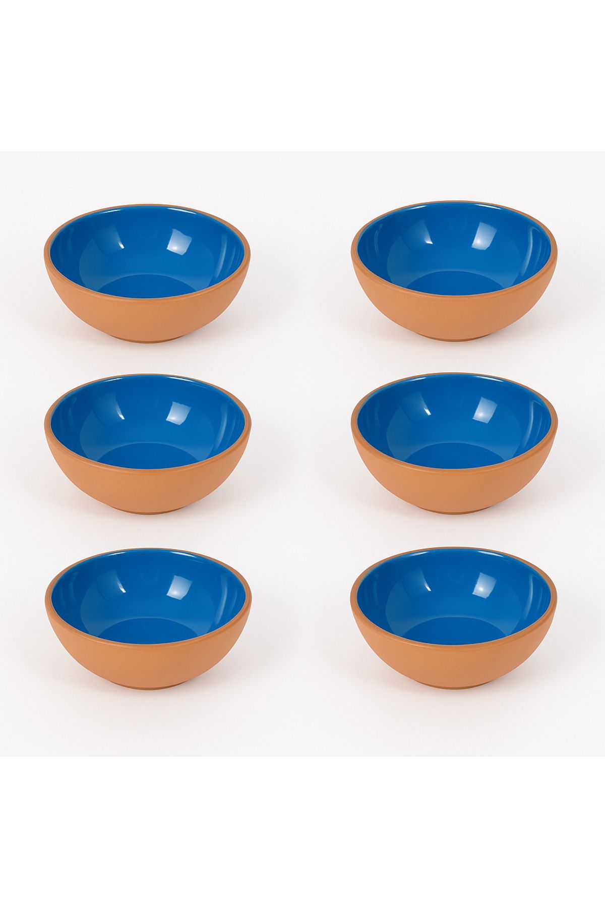 çömlek diyarı toprak sırlı 10cm kase 6 lı takım