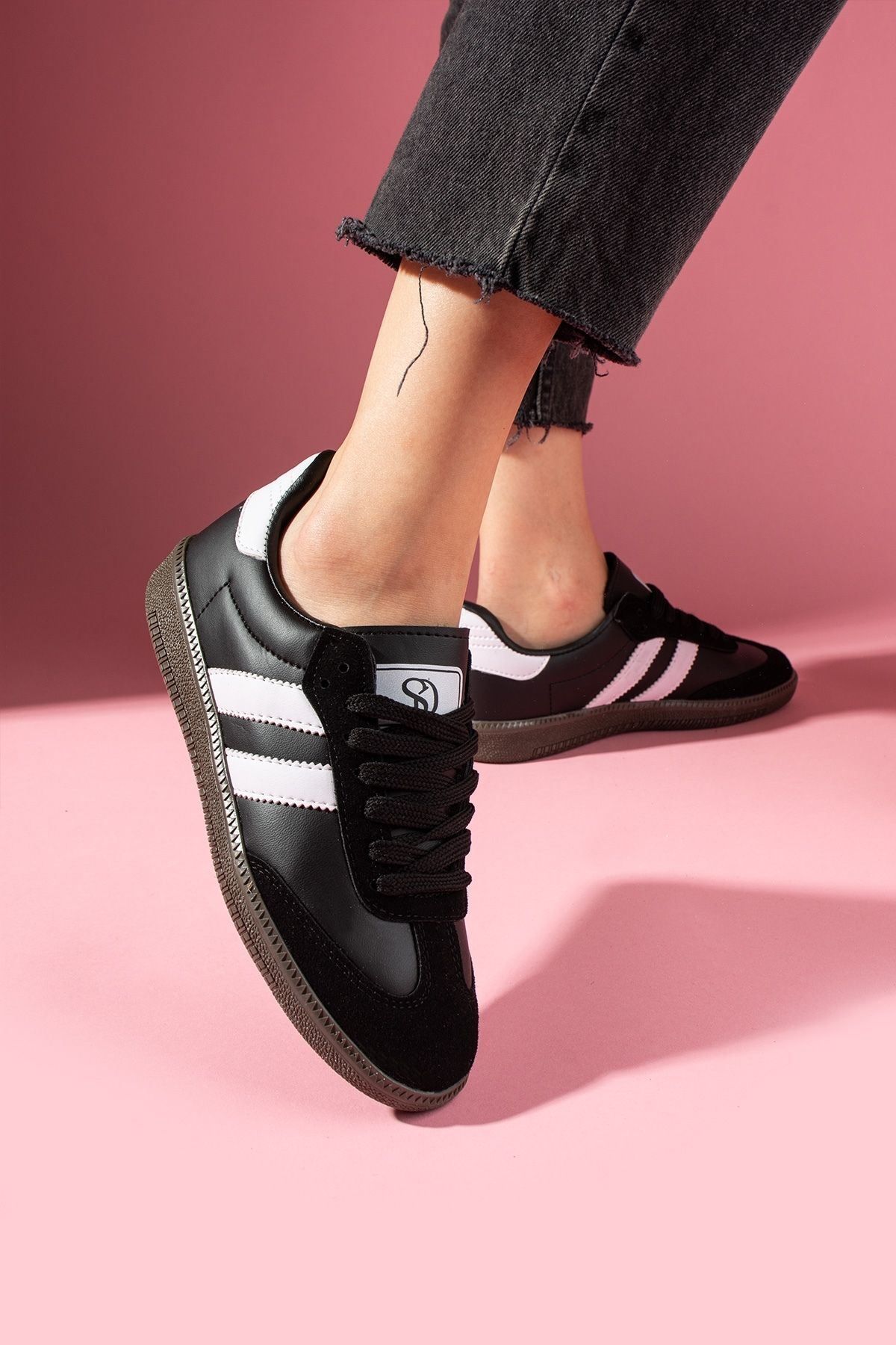 FUGA MODA Helix Siyah Bağcıklı Spor Sneaker Ayakkabı